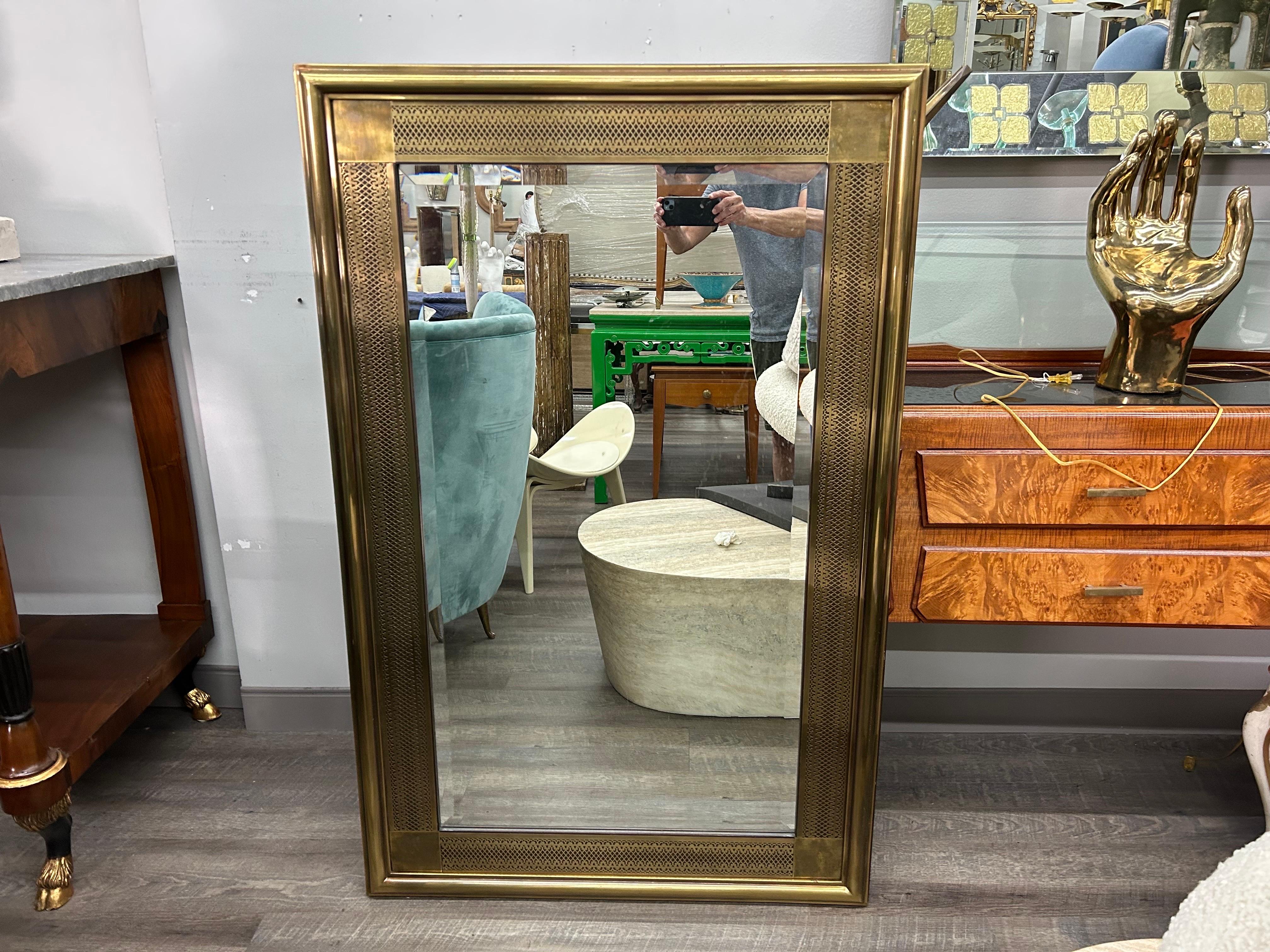 Miroir biseauté de style arabesque Mastercraft en vente 7