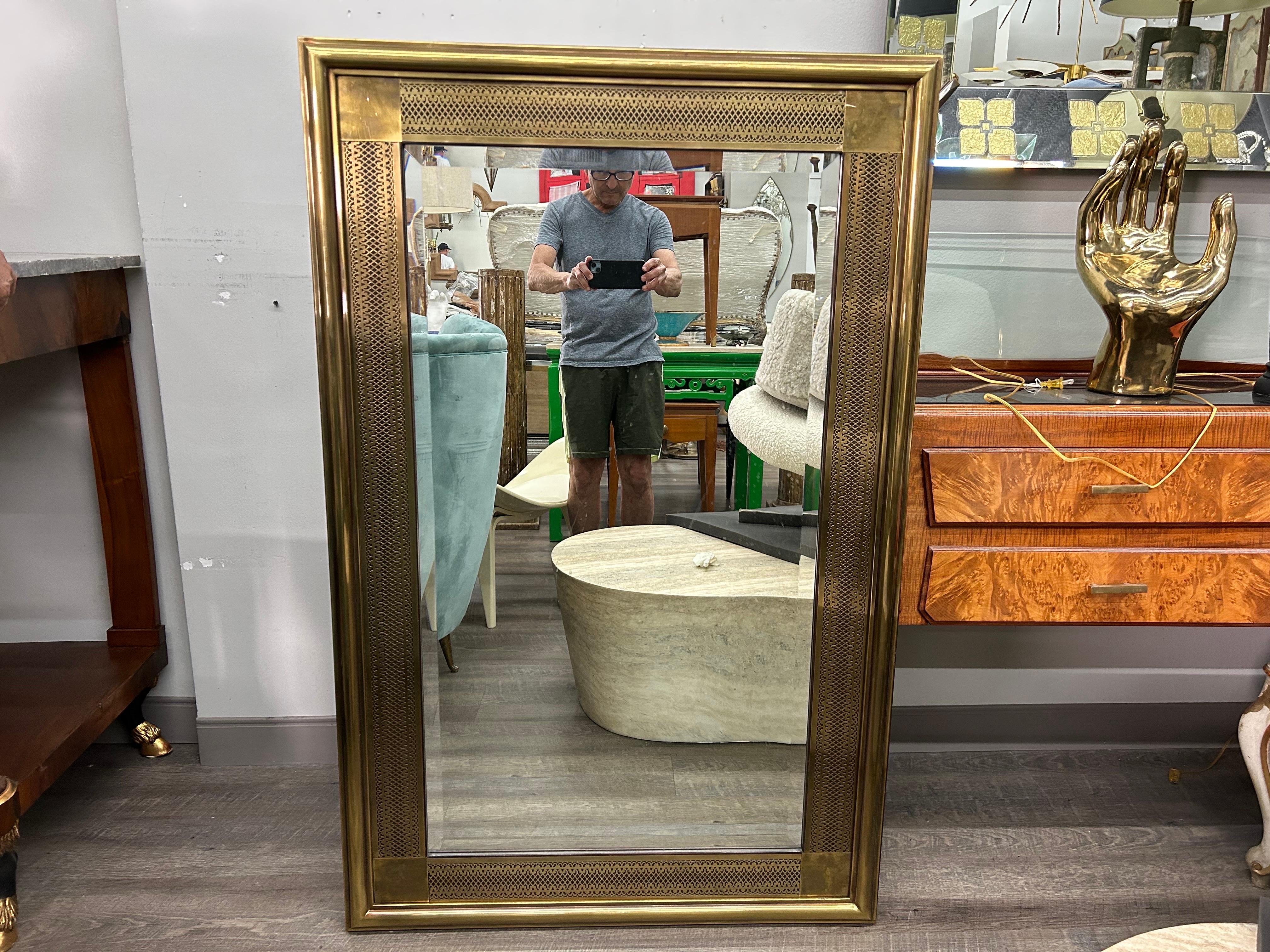 Miroir biseauté de style arabesque Mastercraft en vente 2