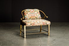 Brass Lounge Chair by Charles Pengally for Mastercraft, c. 1970 Italy