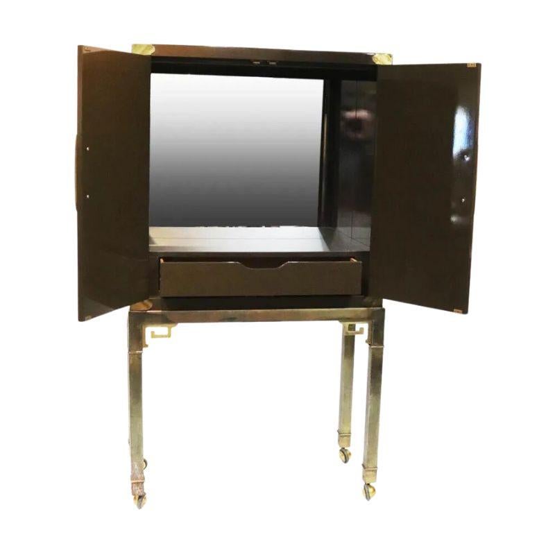 Mastercraft Asian Style Two Door Cabinet In Good Condition For Sale In Locust Valley, NY