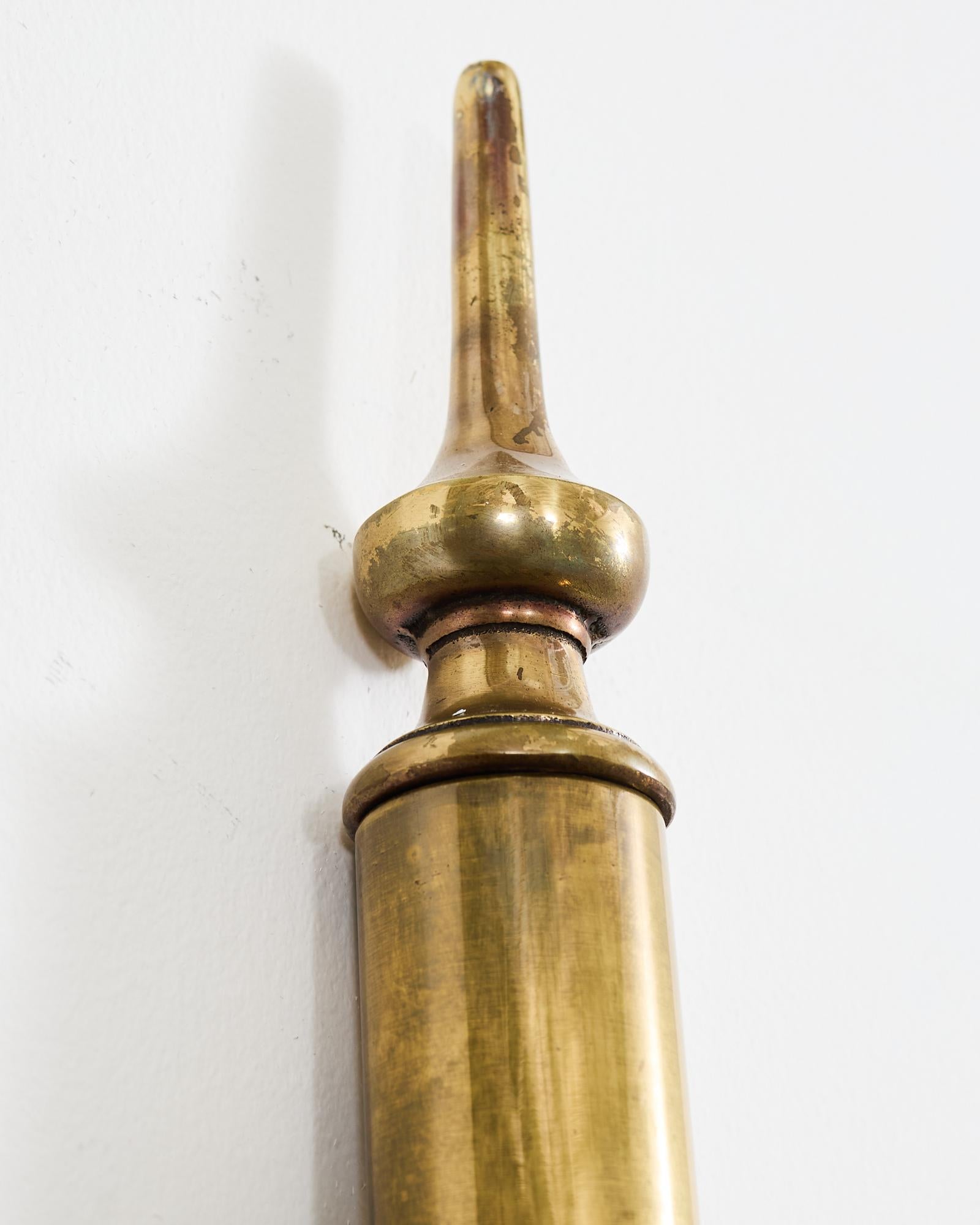 Mastercraft Attributed Neoclassical Brass Faux Bamboo Headboard 9