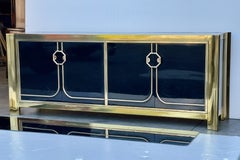 Buffet Mastercraft laiton et laque noire