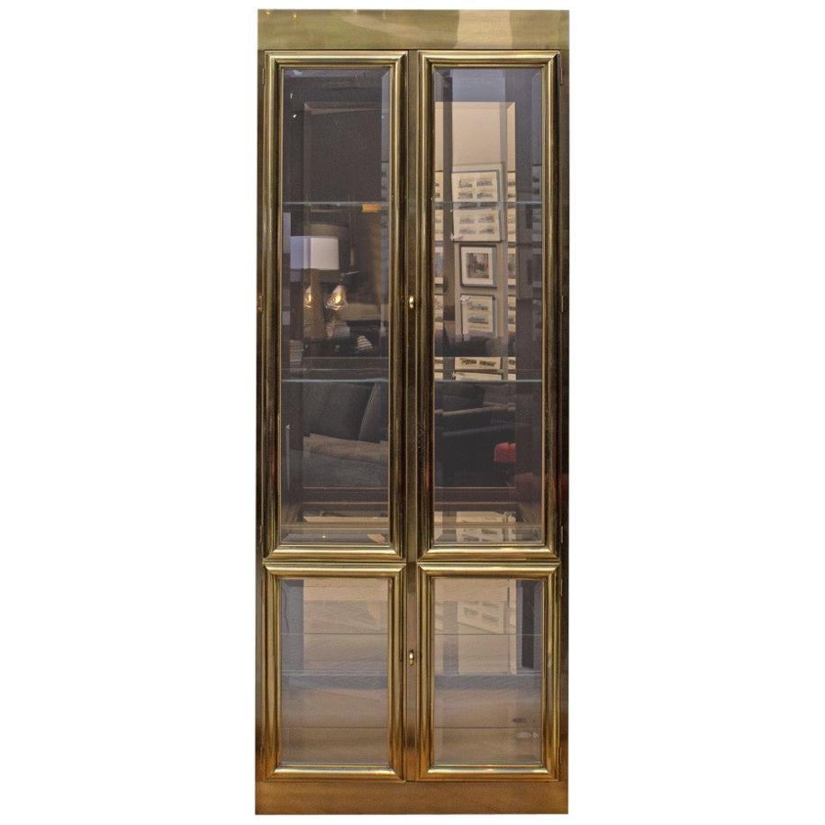 Mastercraft Brass Display Cabinet