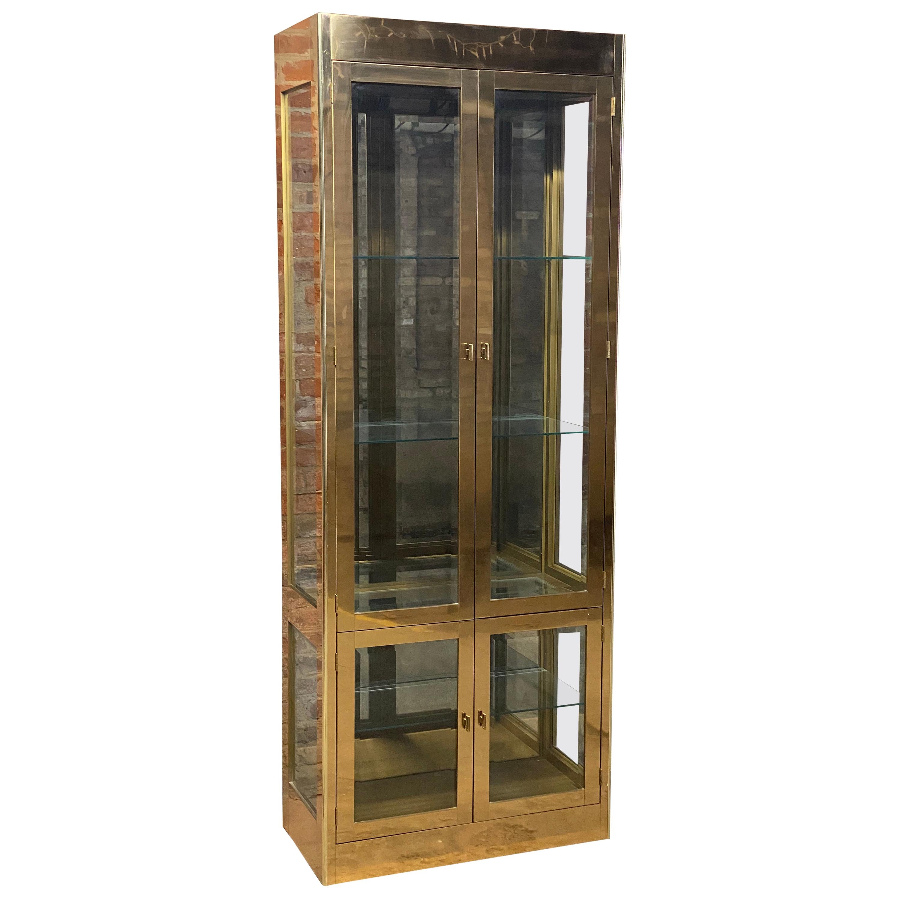 Mastercraft Brass Display Cabinet
