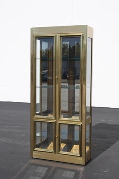 Mastercraft Brass Display or Vitrine, circa 1970s
