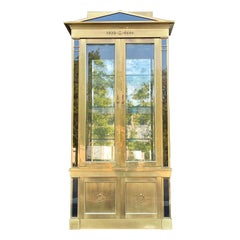Mastercraft Brass Empire Style Vitrine