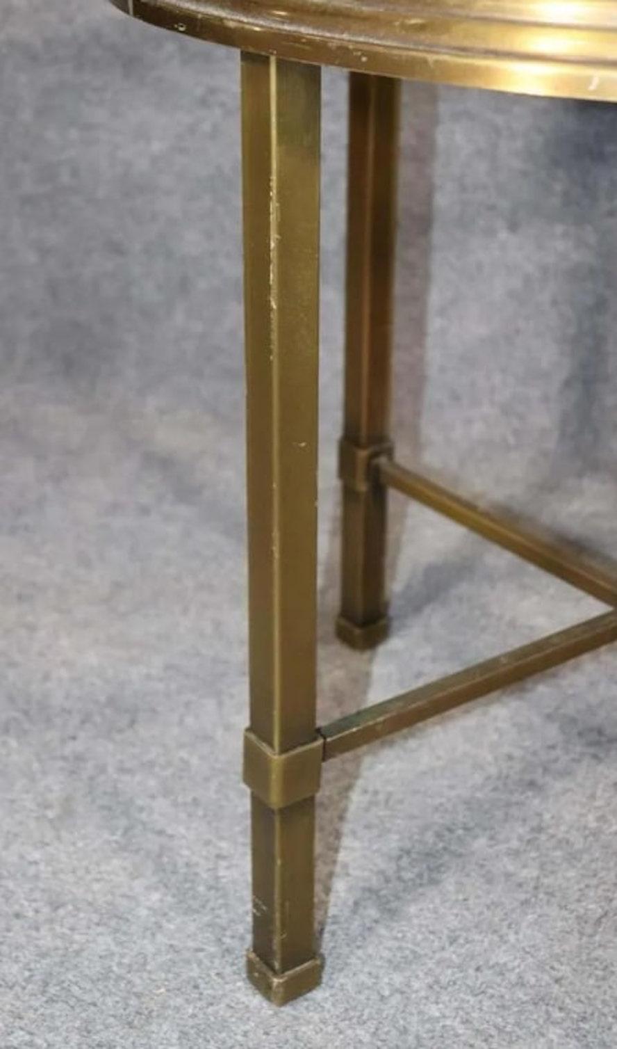 Mid-Century Modern Mastercraft Brass End Tables For Sale
