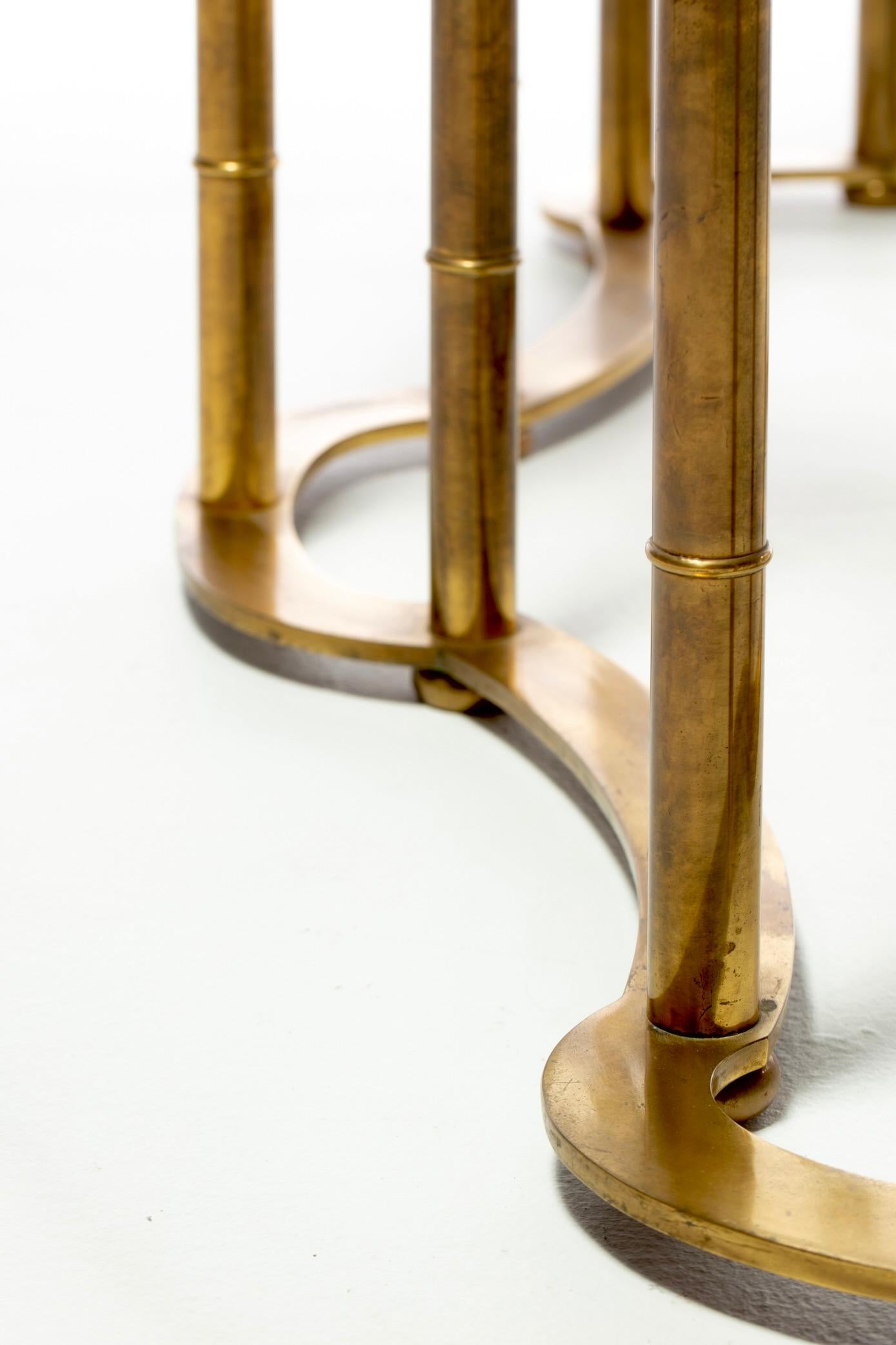 Mesa de comedor Mastercraft Brass Faux Bamboo Hollywood Regency, circa 1970 en venta 3