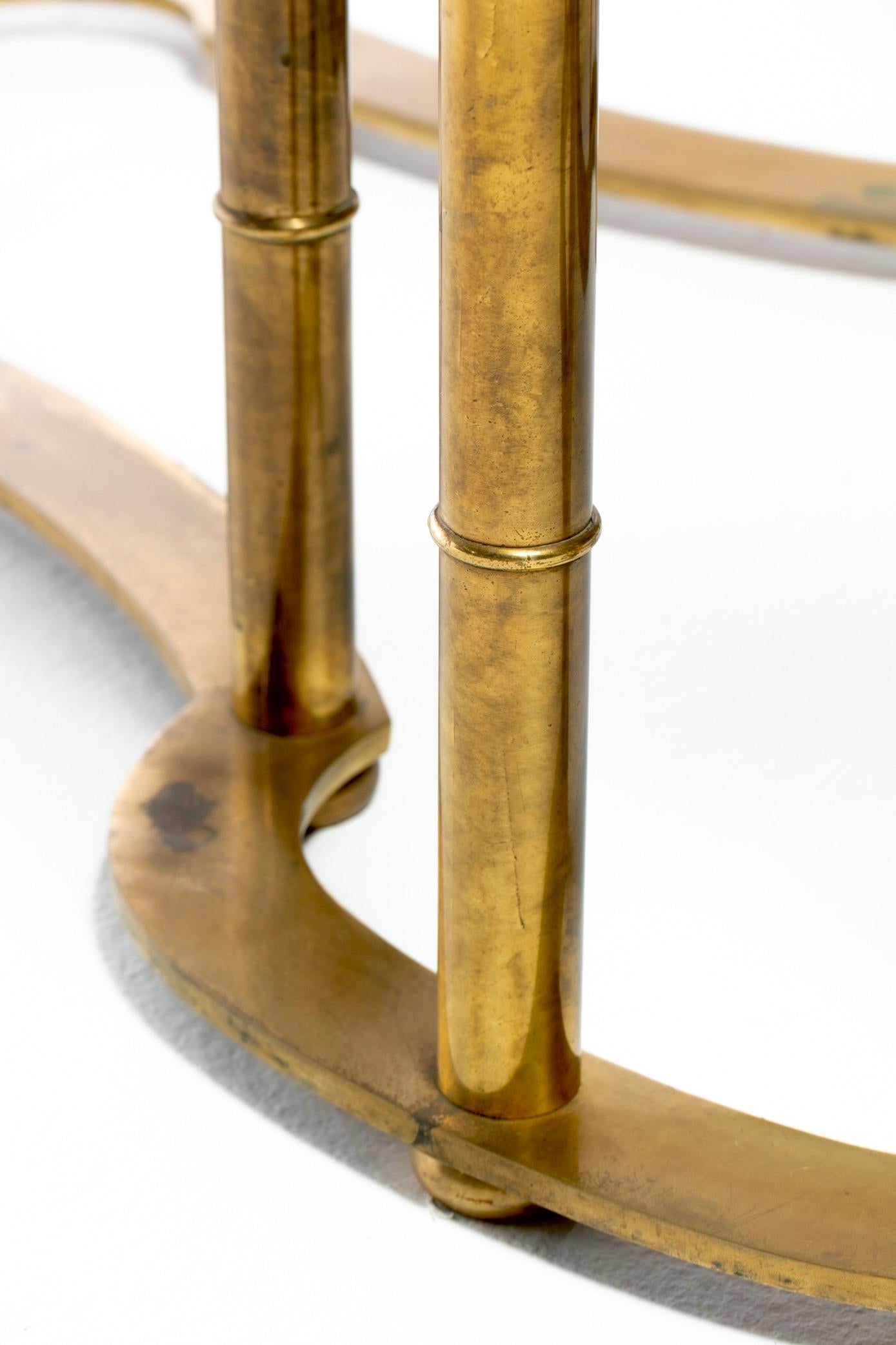 Mesa de comedor Mastercraft Brass Faux Bamboo Hollywood Regency, circa 1970 en venta 1
