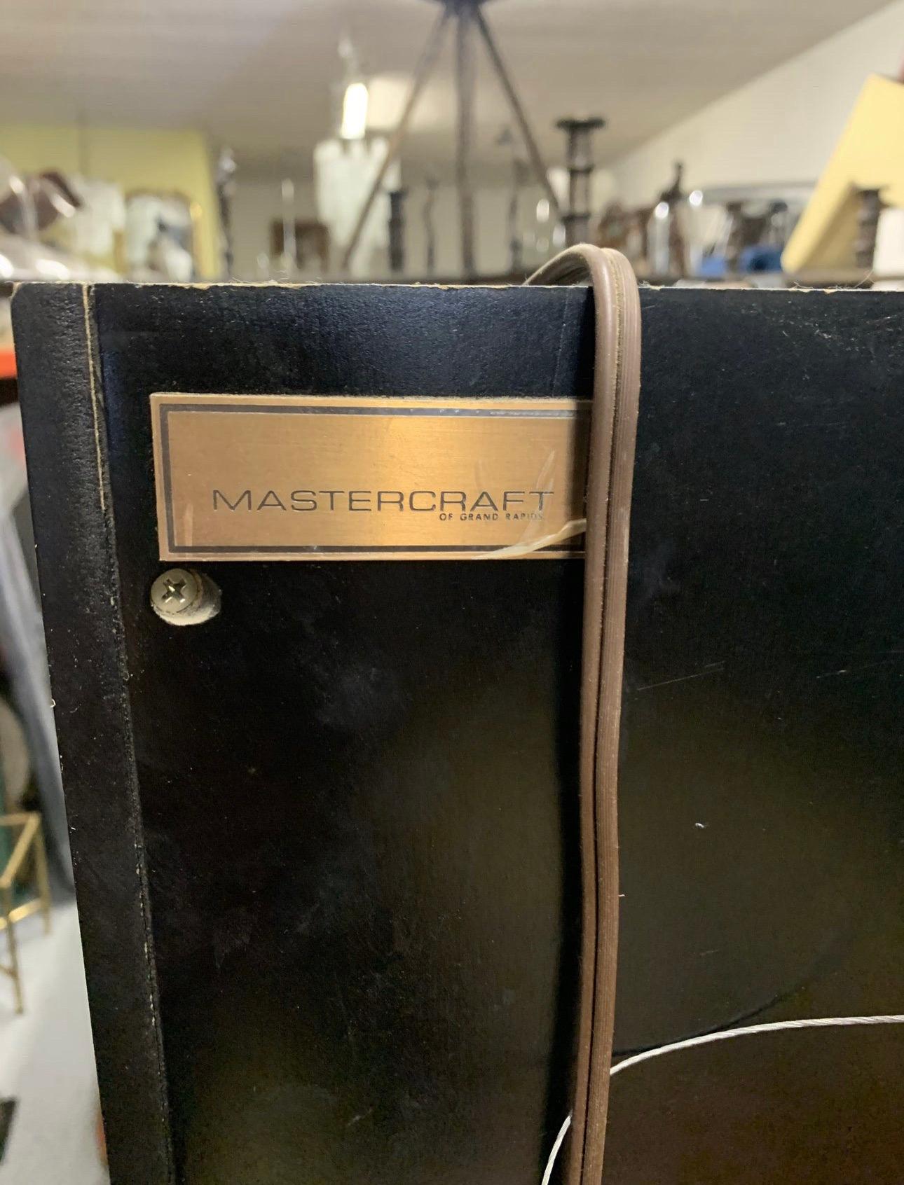 Late 20th Century MasterCraft Brass & Glass Cabinet