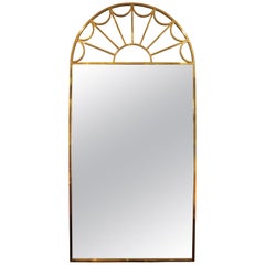 Miroir mural Palladian en laiton de Mastercraft