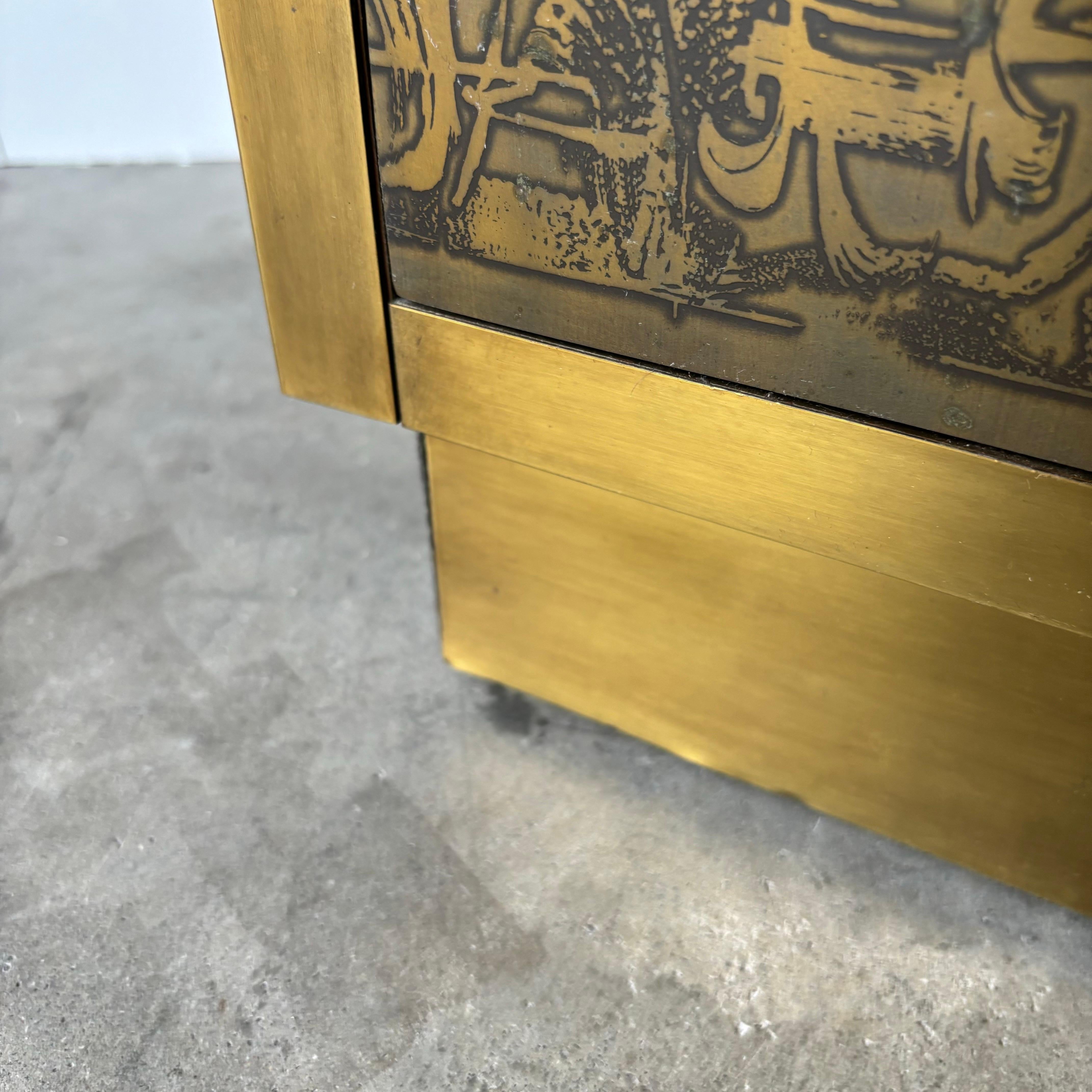 Mastercraft Brass Server/Sideboard/Credenza by Bernhard Rhone, 1970s For Sale 1