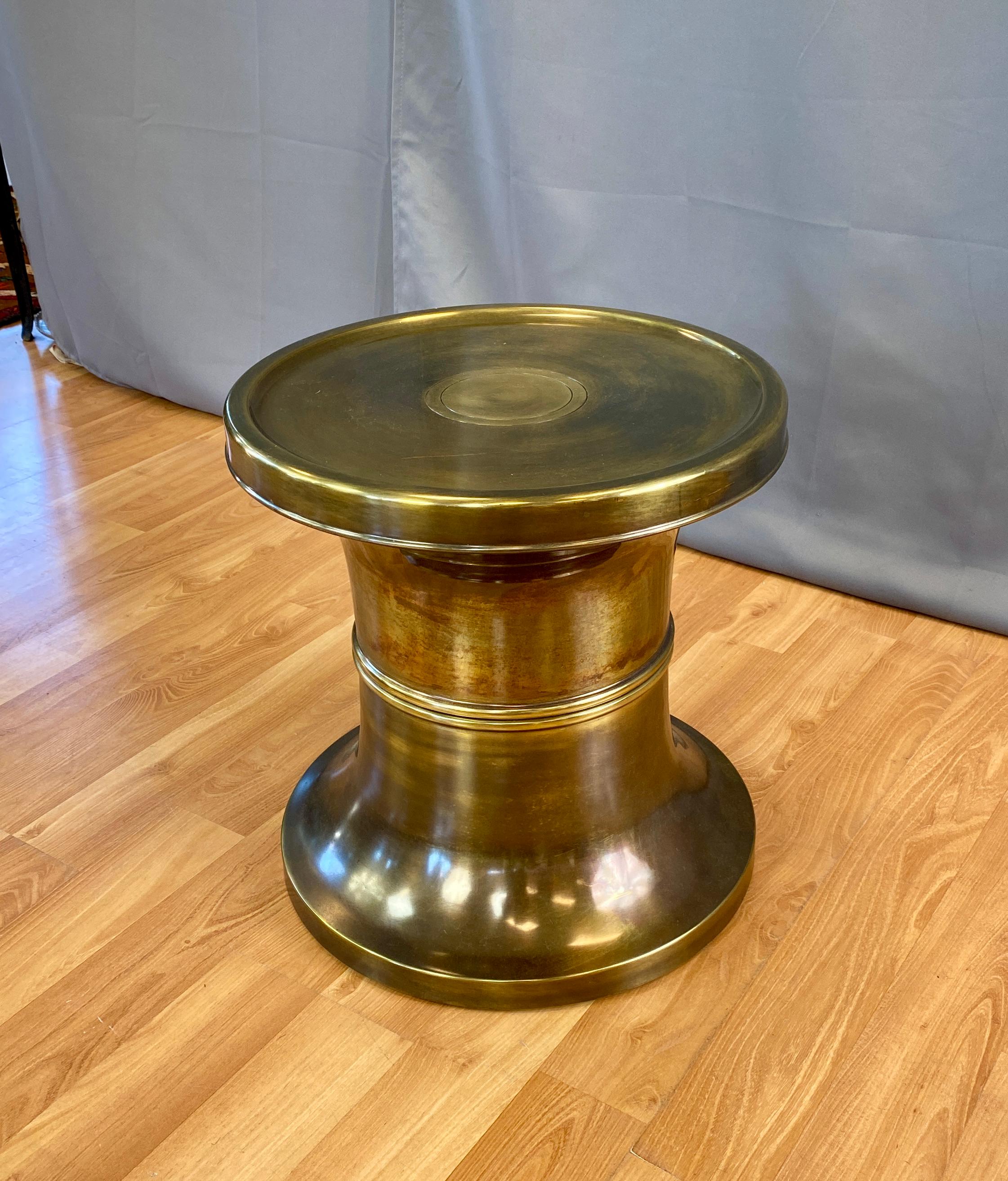 Mastercraft Brass Stool or a Low Side Table 4