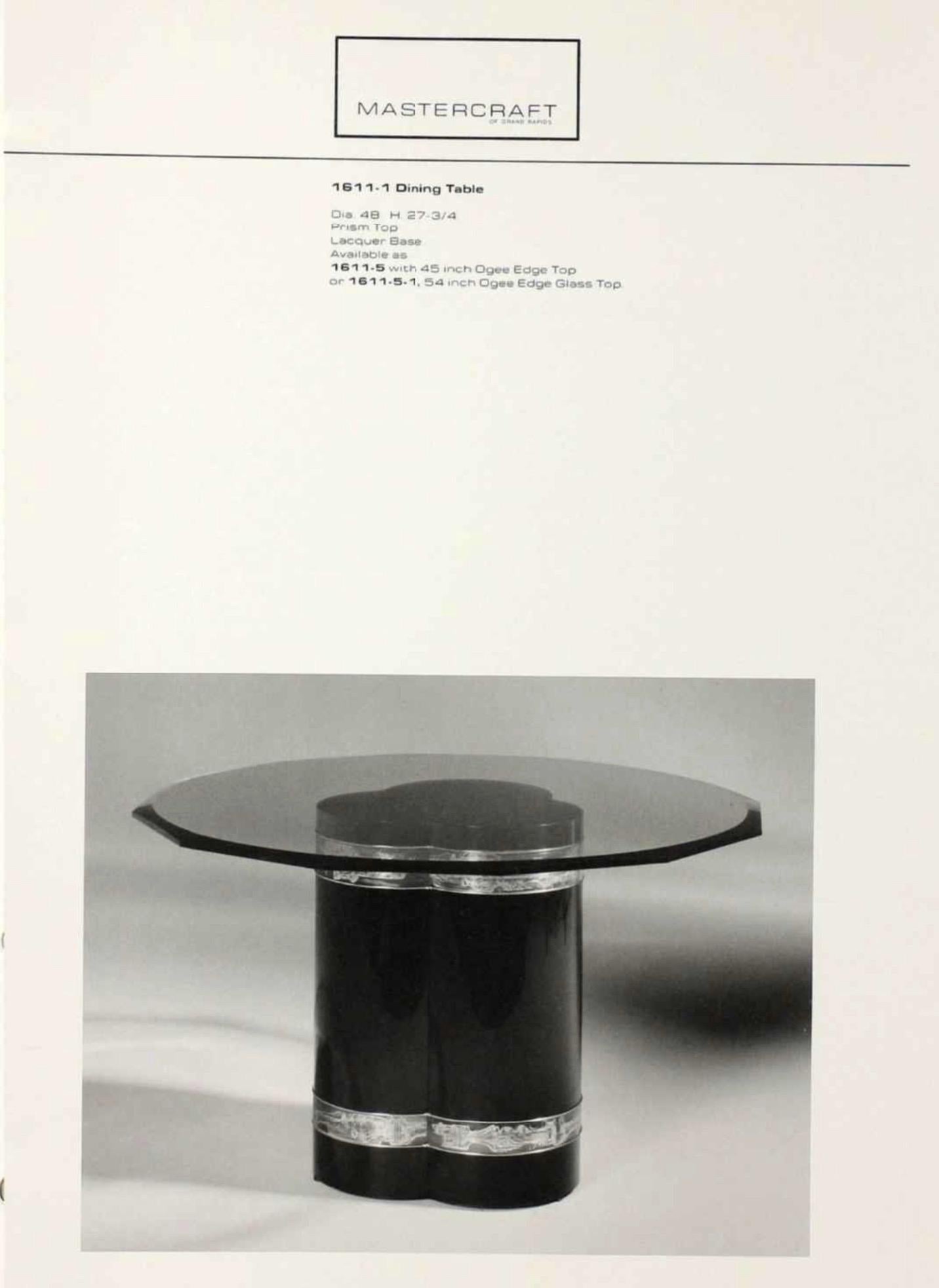 Mastercraft Brass Trefoil Table by Bernhard Rohne 1
