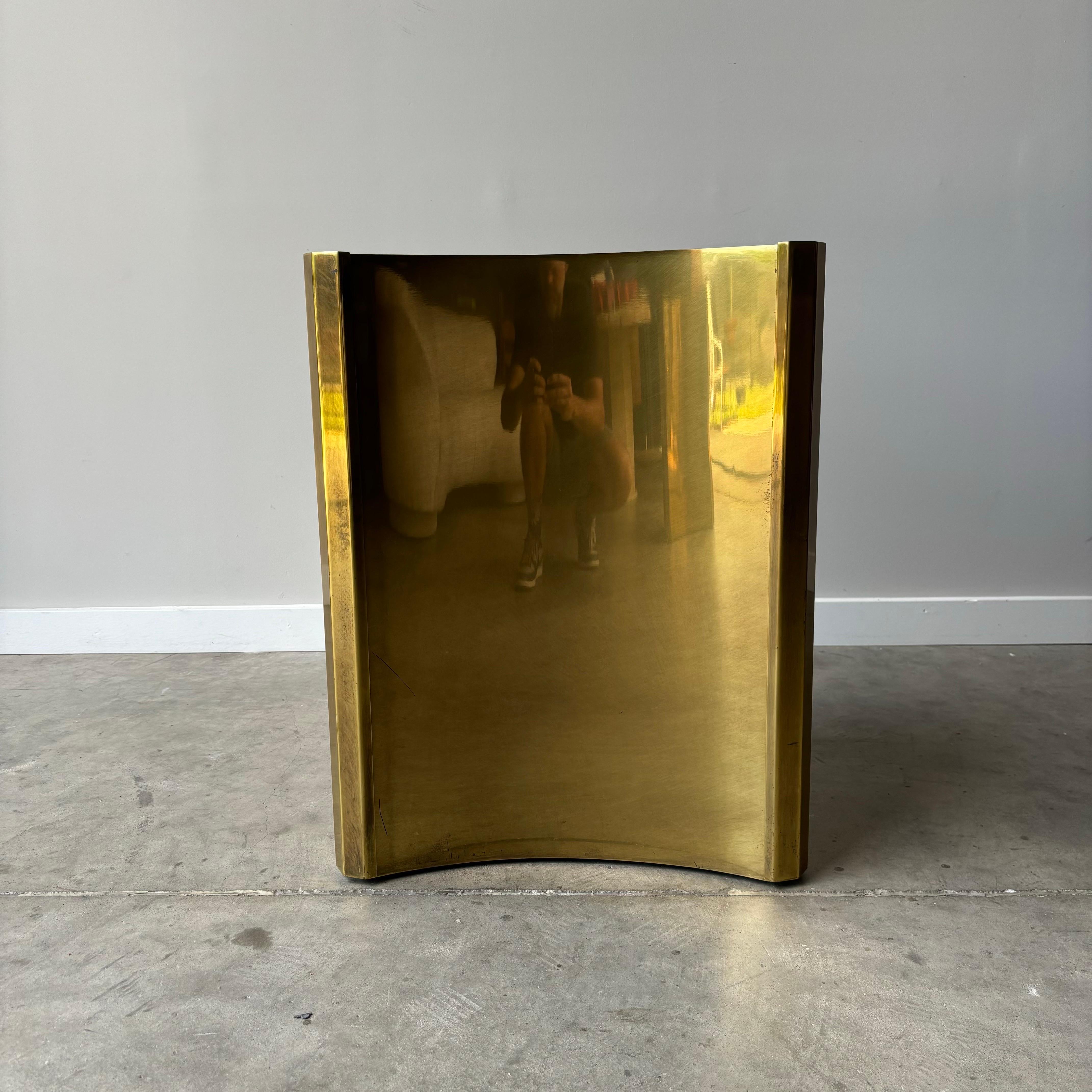 Mastercraft Brass Trilobi Pedestals, a Pair, 1970s In Good Condition In Raleigh, NC