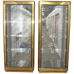 Mastercraft Brass Vitrine Cabinets