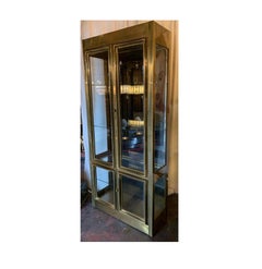 Mastercraft-Vitrine/Display-Schrank aus Messing
