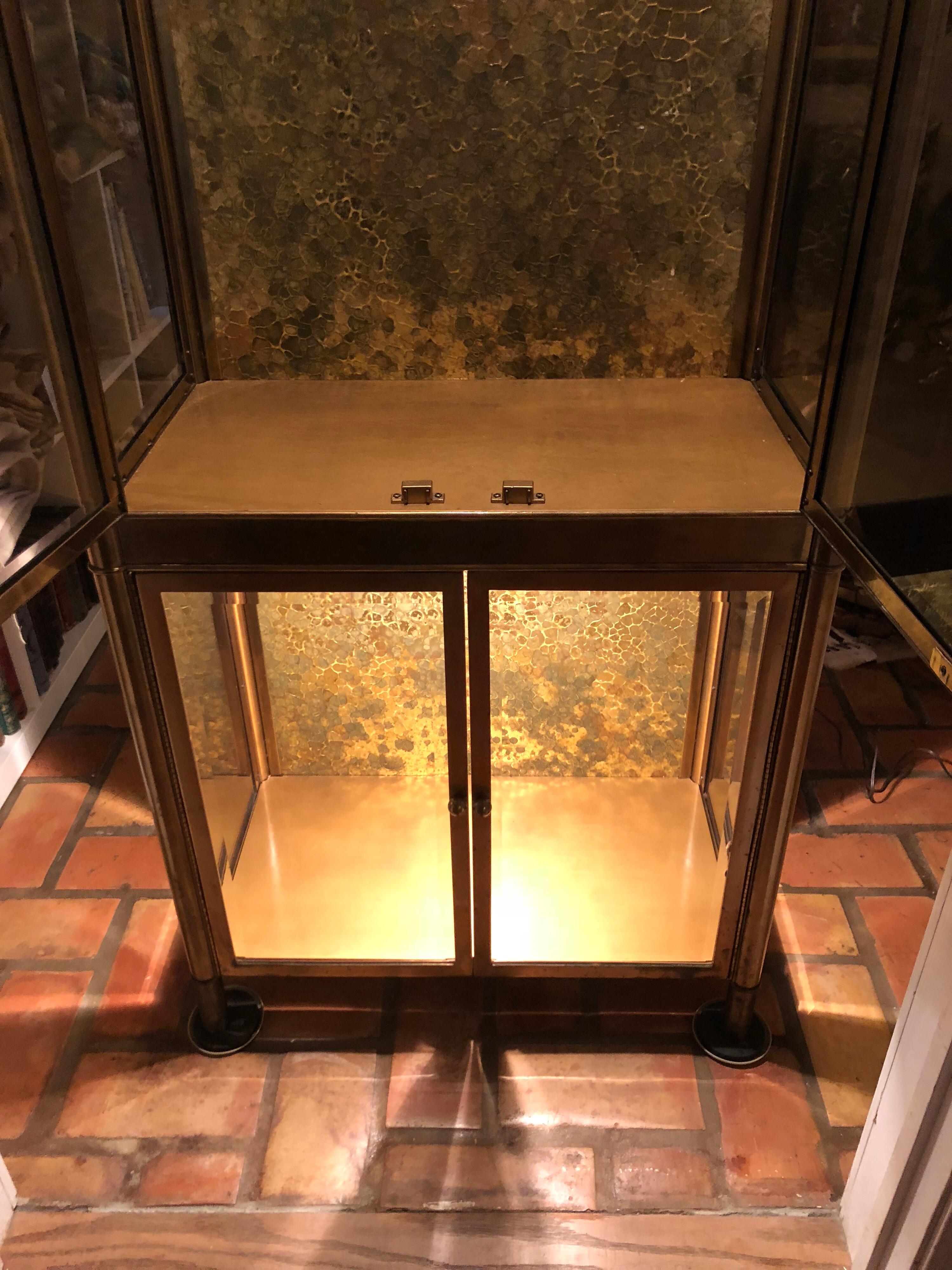 Mastercraft Brass Vitrine or Etagere 3