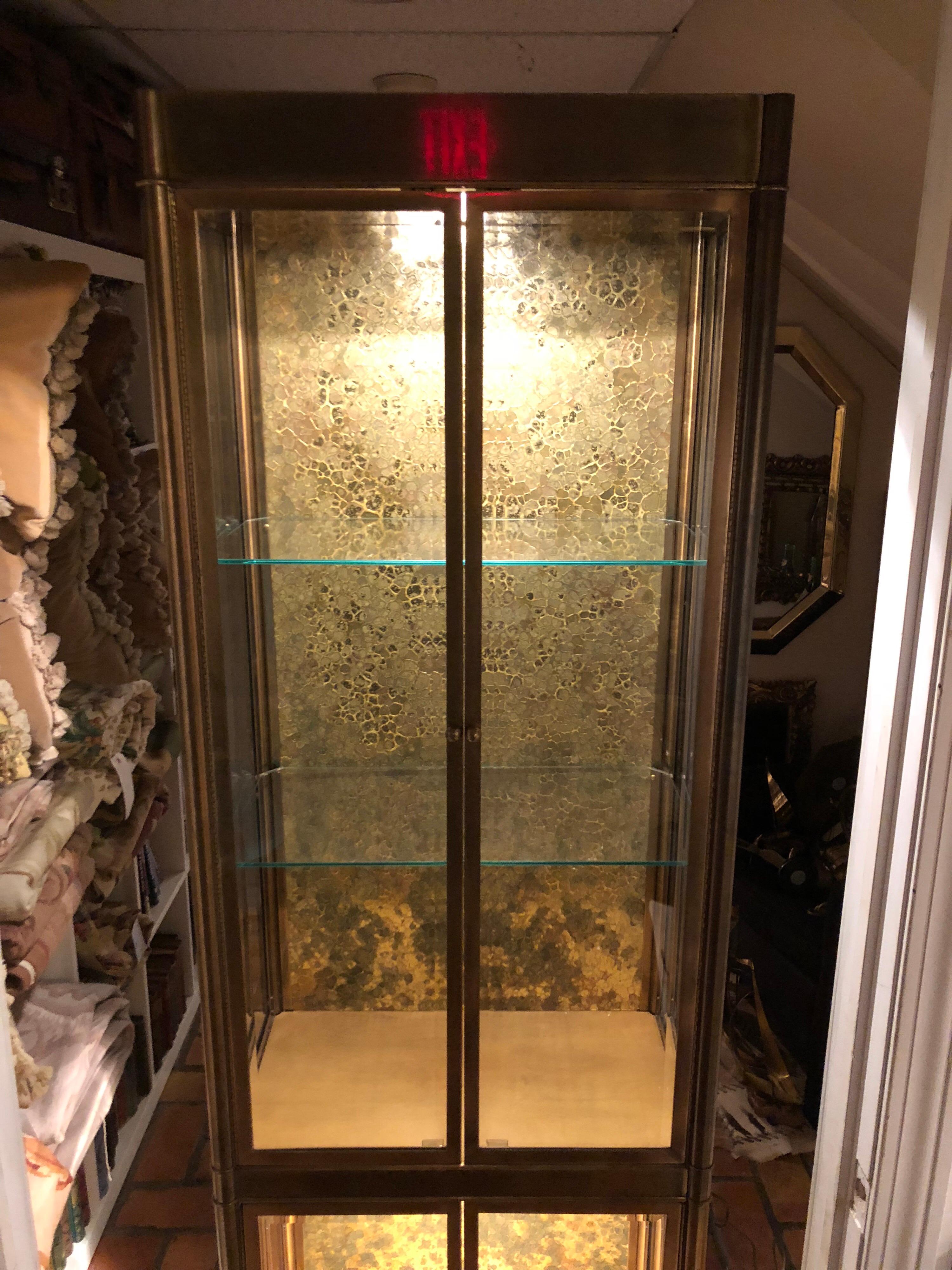 Mastercraft Brass Vitrine or Etagere 13