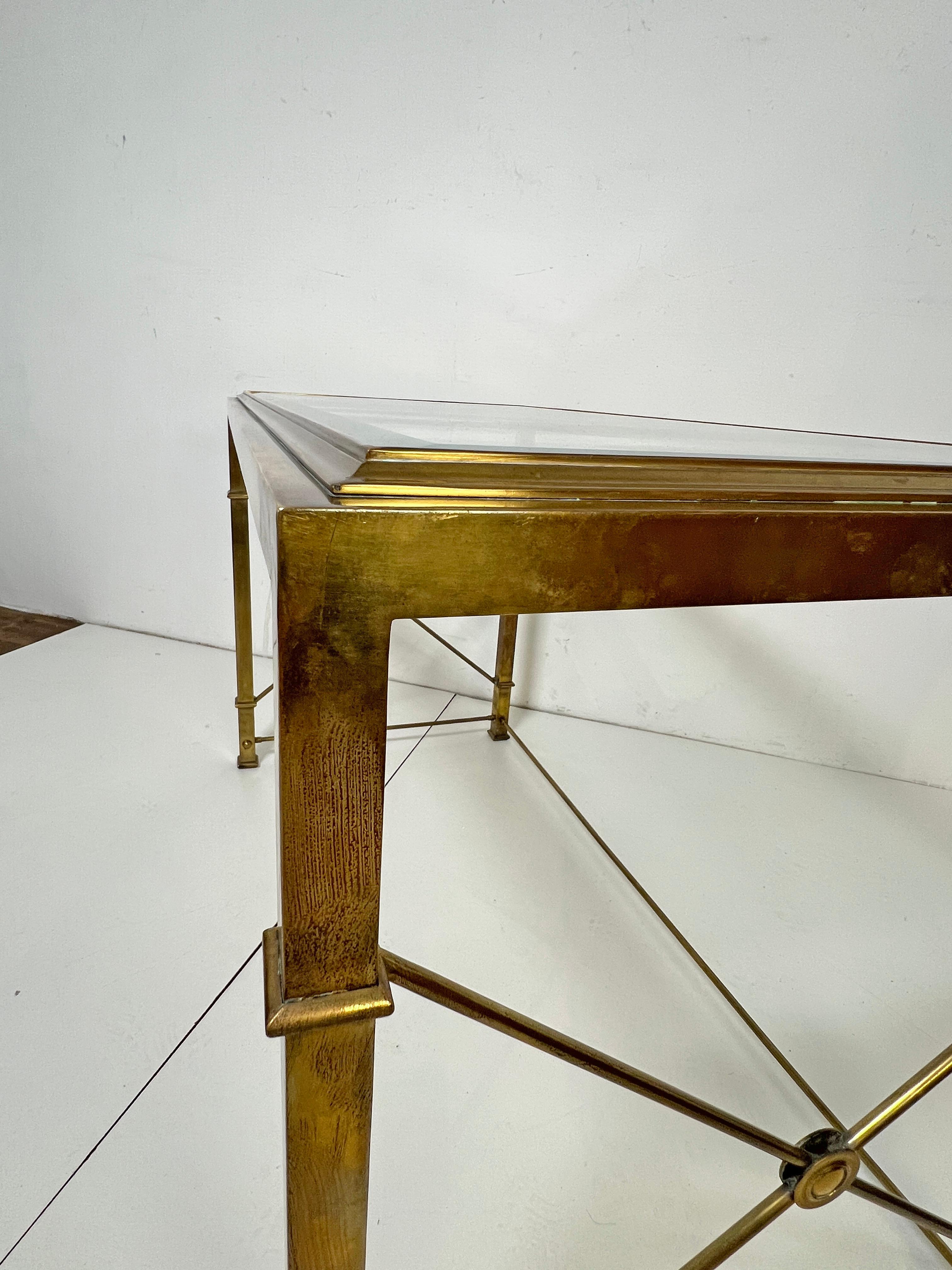 Mastercraft Brass Writing Desk and Chair Circa 1960s For Sale 7