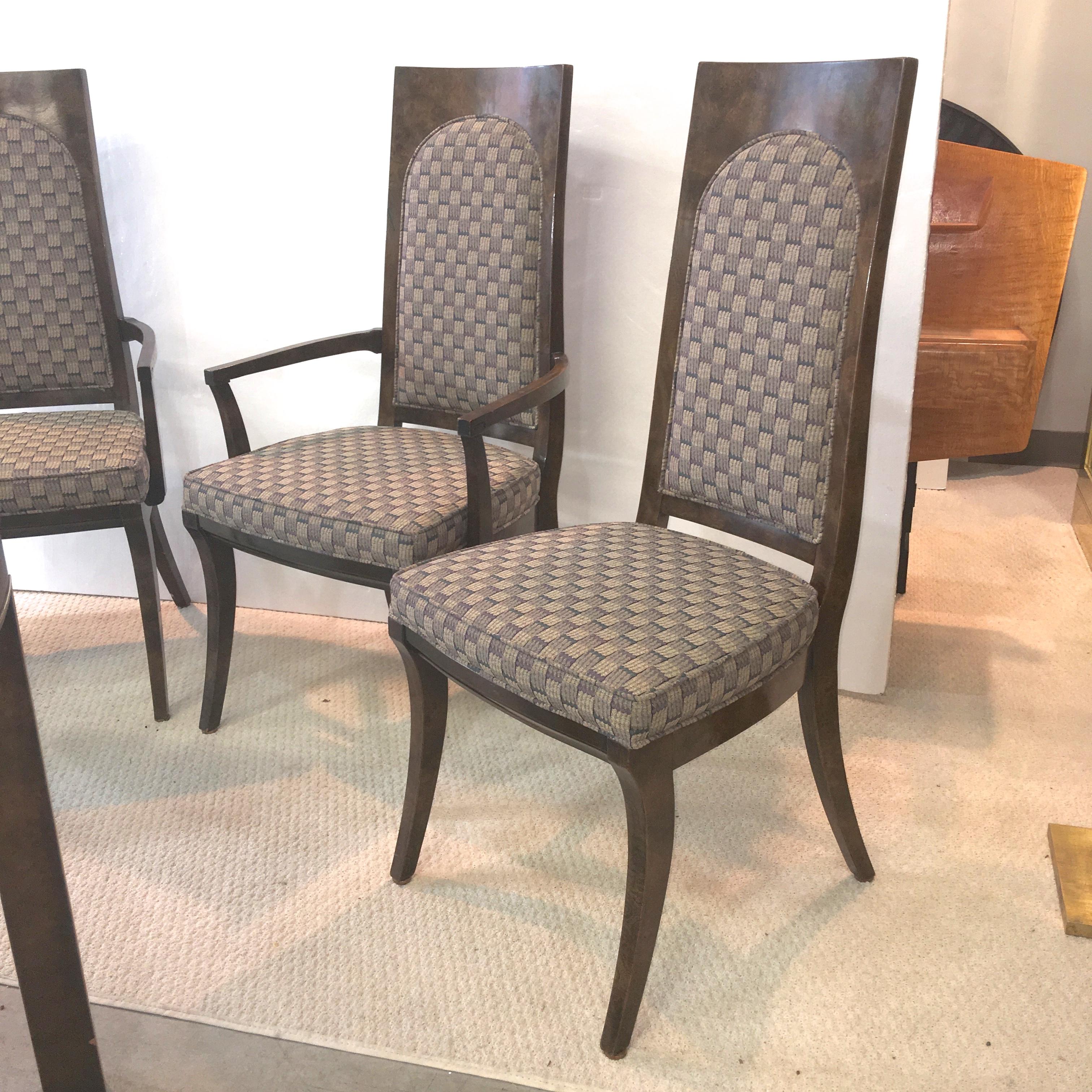 Table de salle à manger à rallonge Mastercraft et six chaises en vente 2