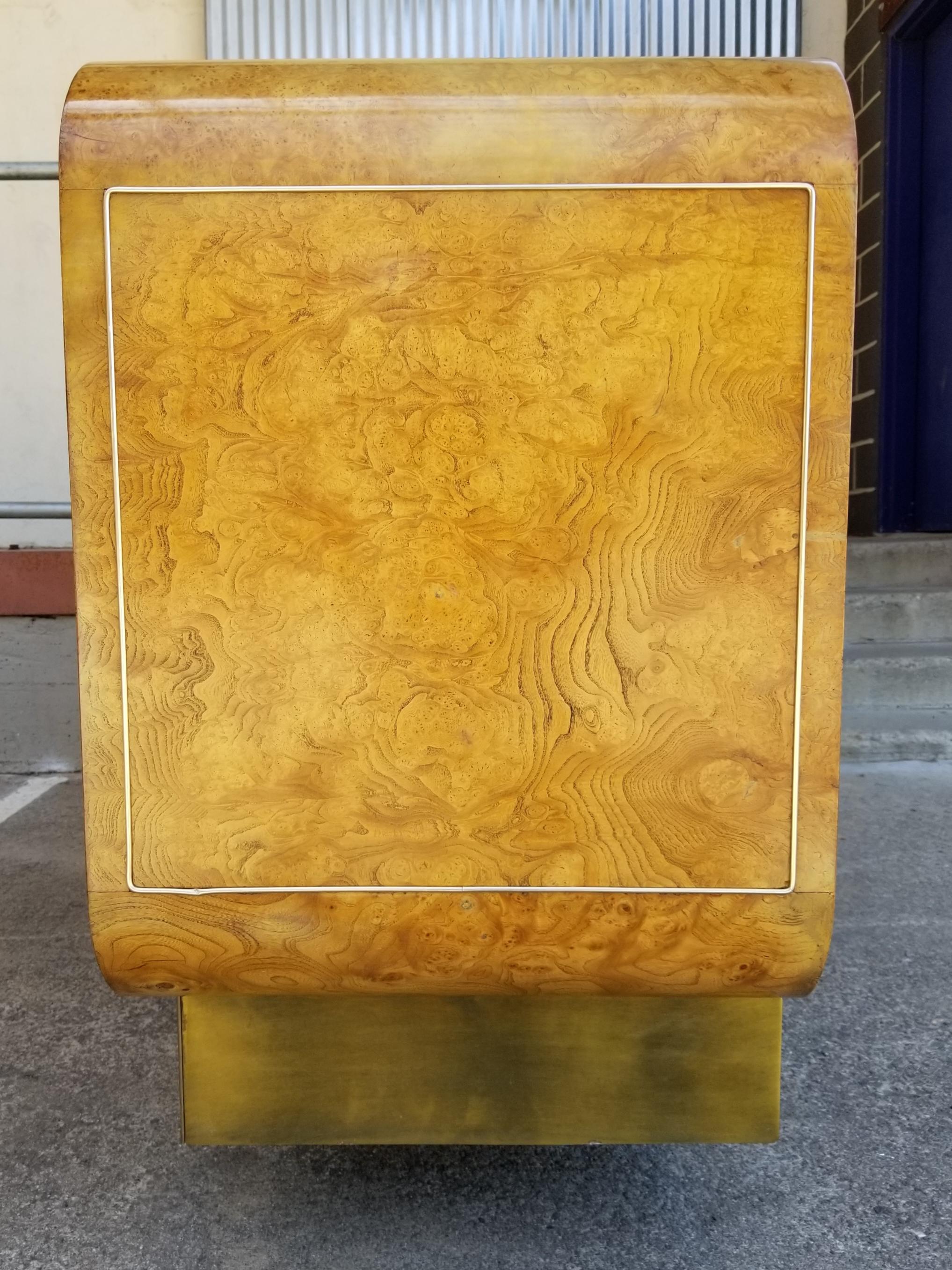 Mastercraft Burl Wood Credenza by Wiliam Doezema 2