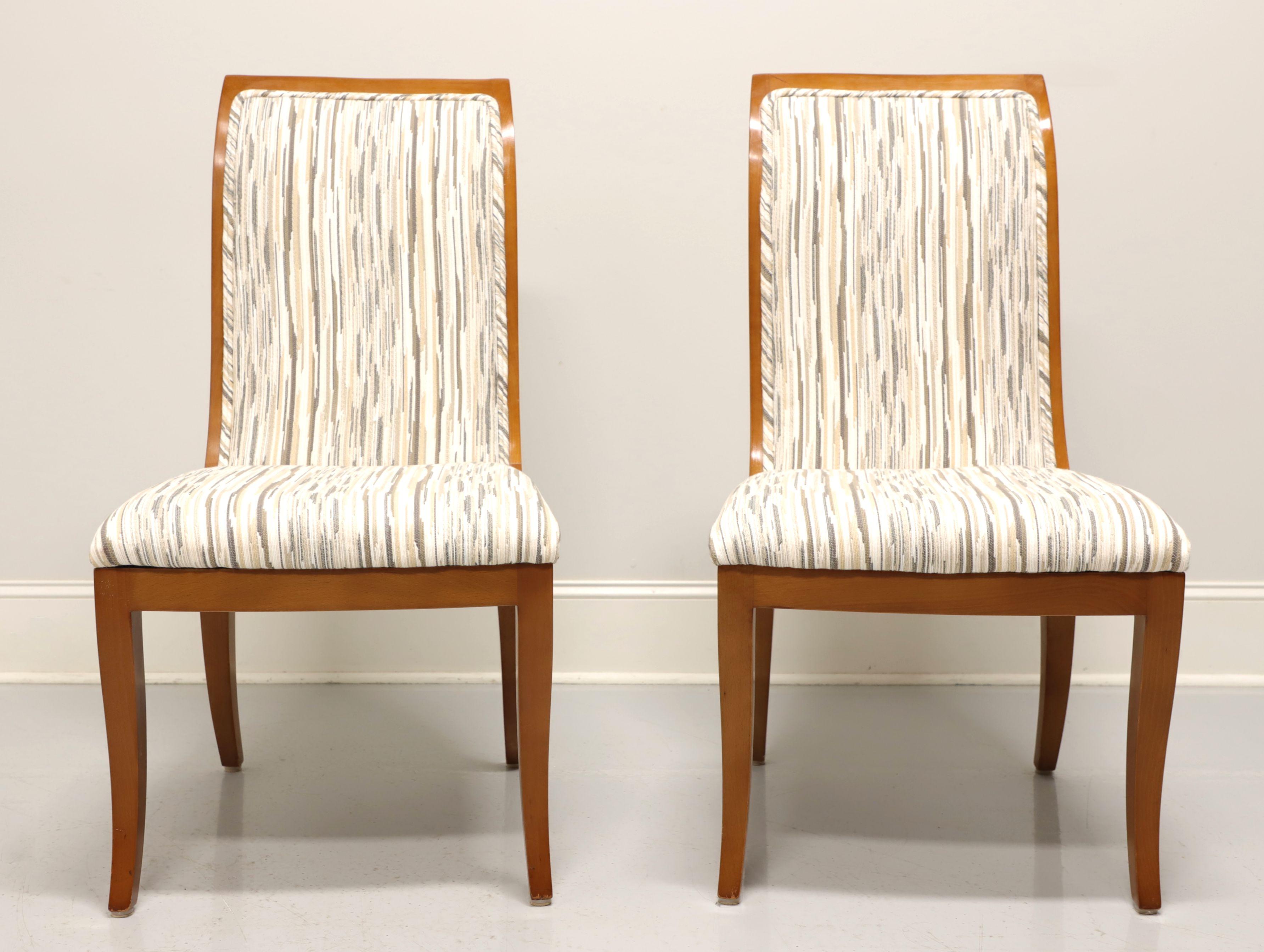 Modern MASTERCRAFT by Baker Contemporary Dining Side Chairs - Pair For Sale