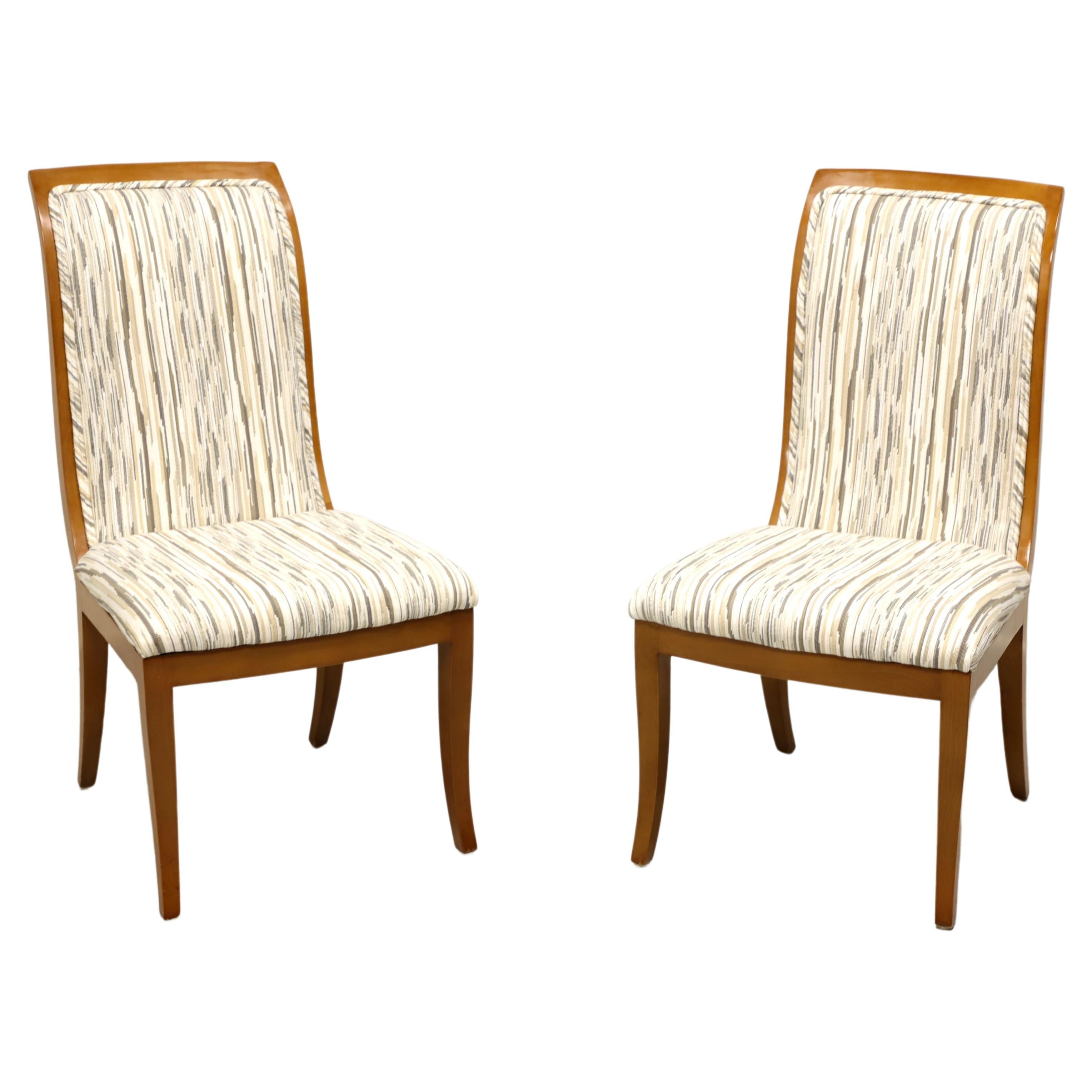 MASTERCRAFT by Baker Contemporary Dining Side Chairs - Pair For Sale