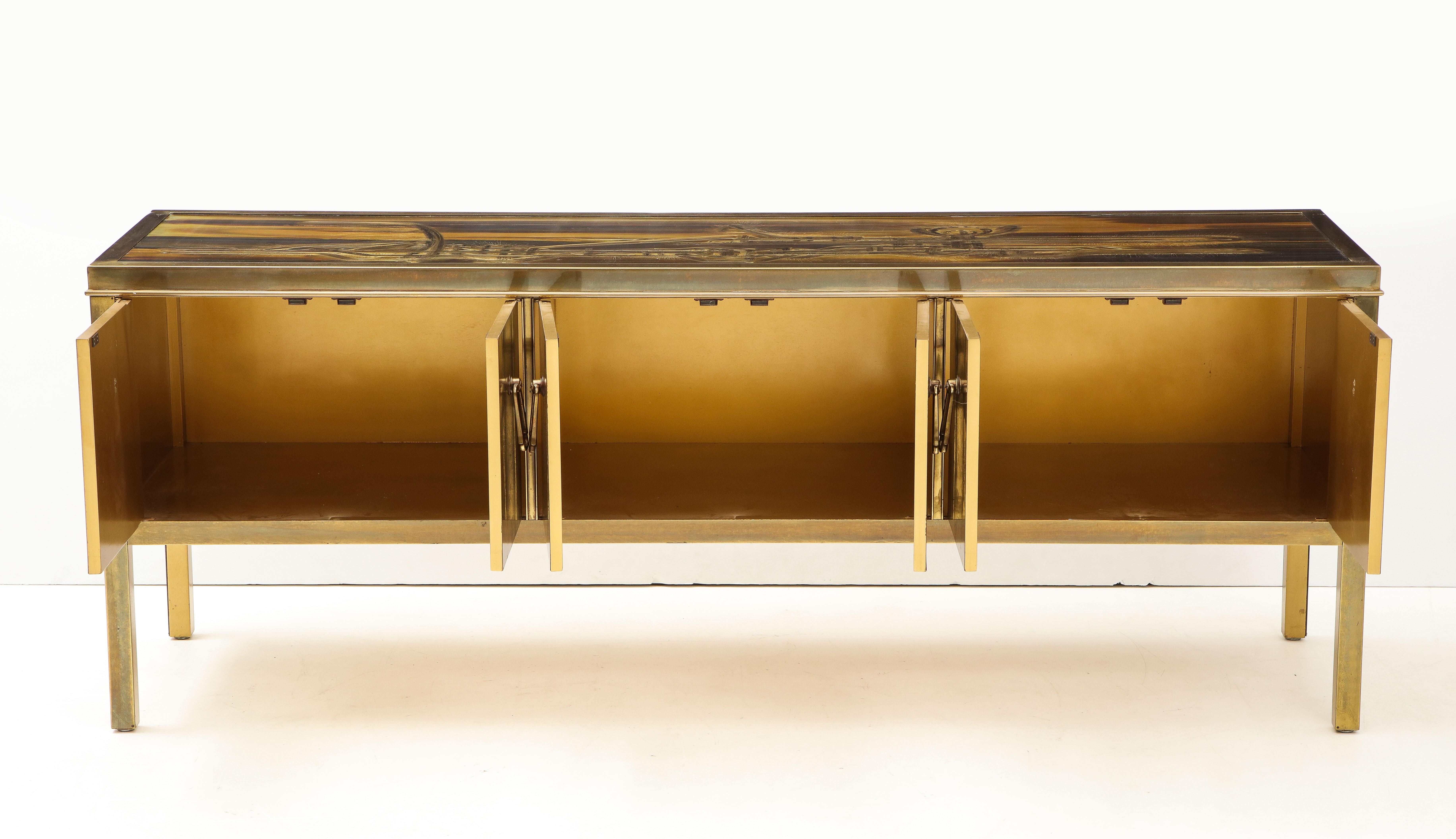 Etched Mastercraft Cabinet by Bernhard Rohne