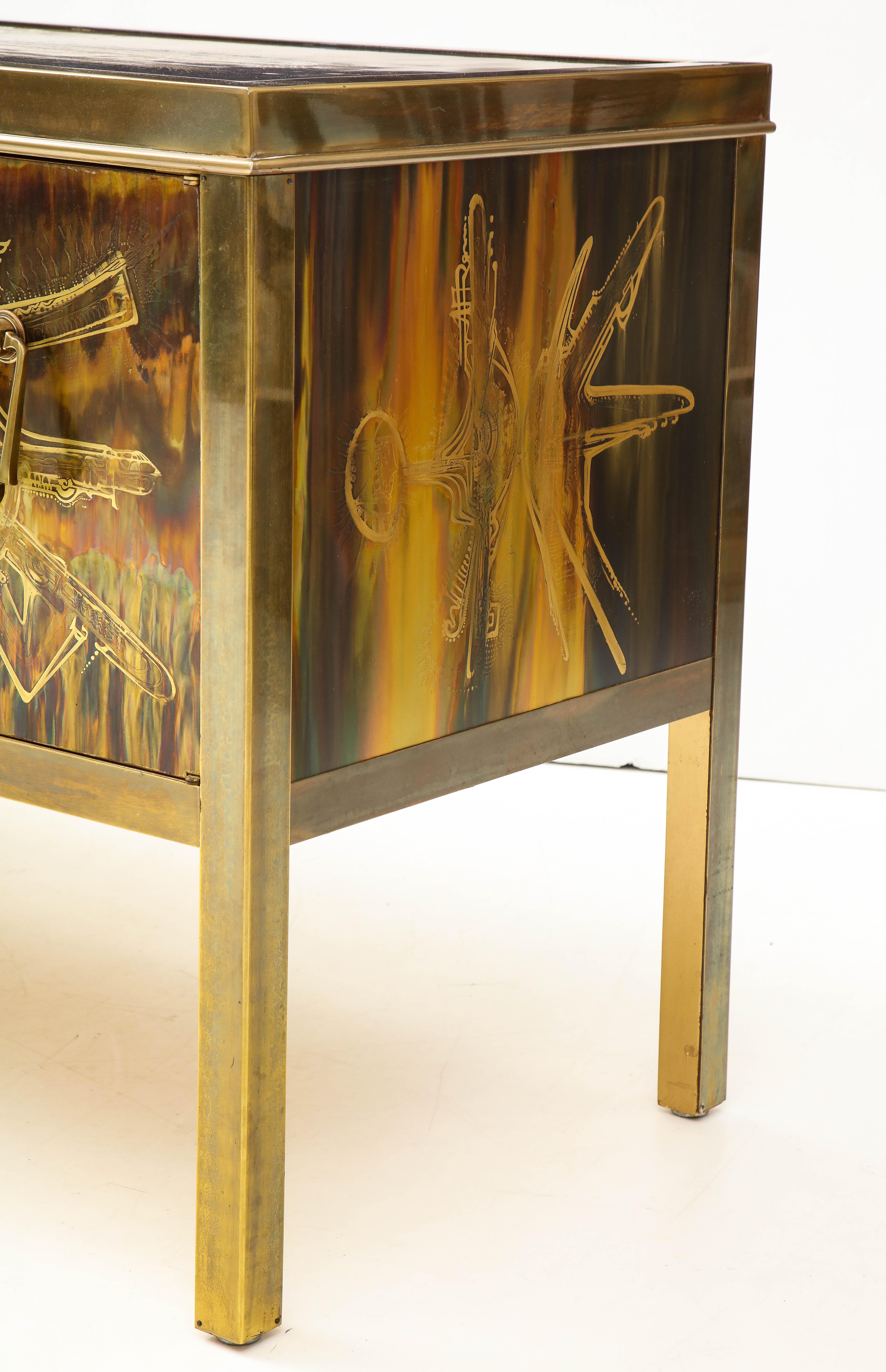 Brass Mastercraft Cabinet by Bernhard Rohne