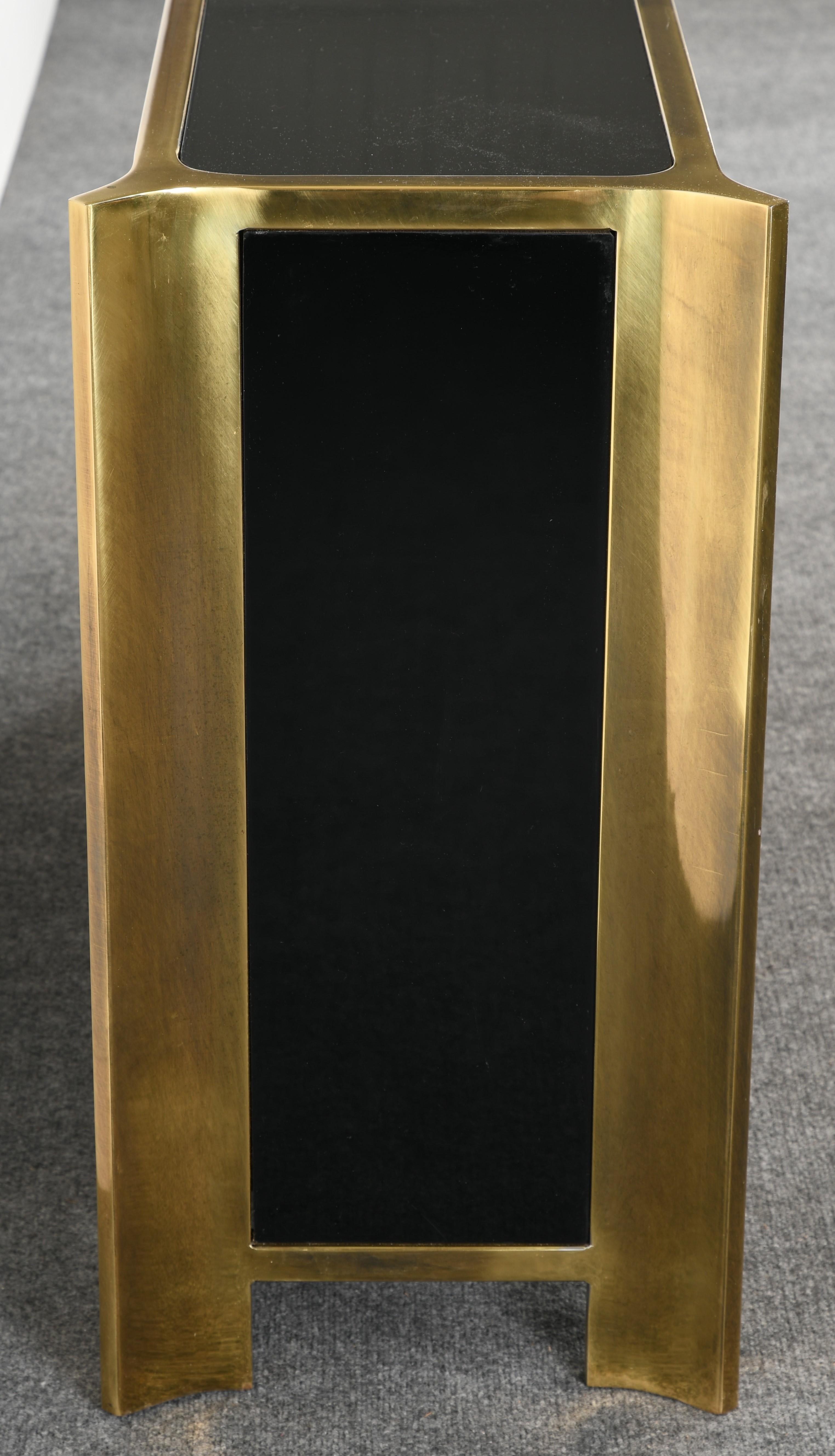Brass Mastercraft Cabinet or Console, 1980s