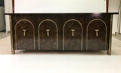 Mastercraft Carpathian Elm and Brass Sideboard