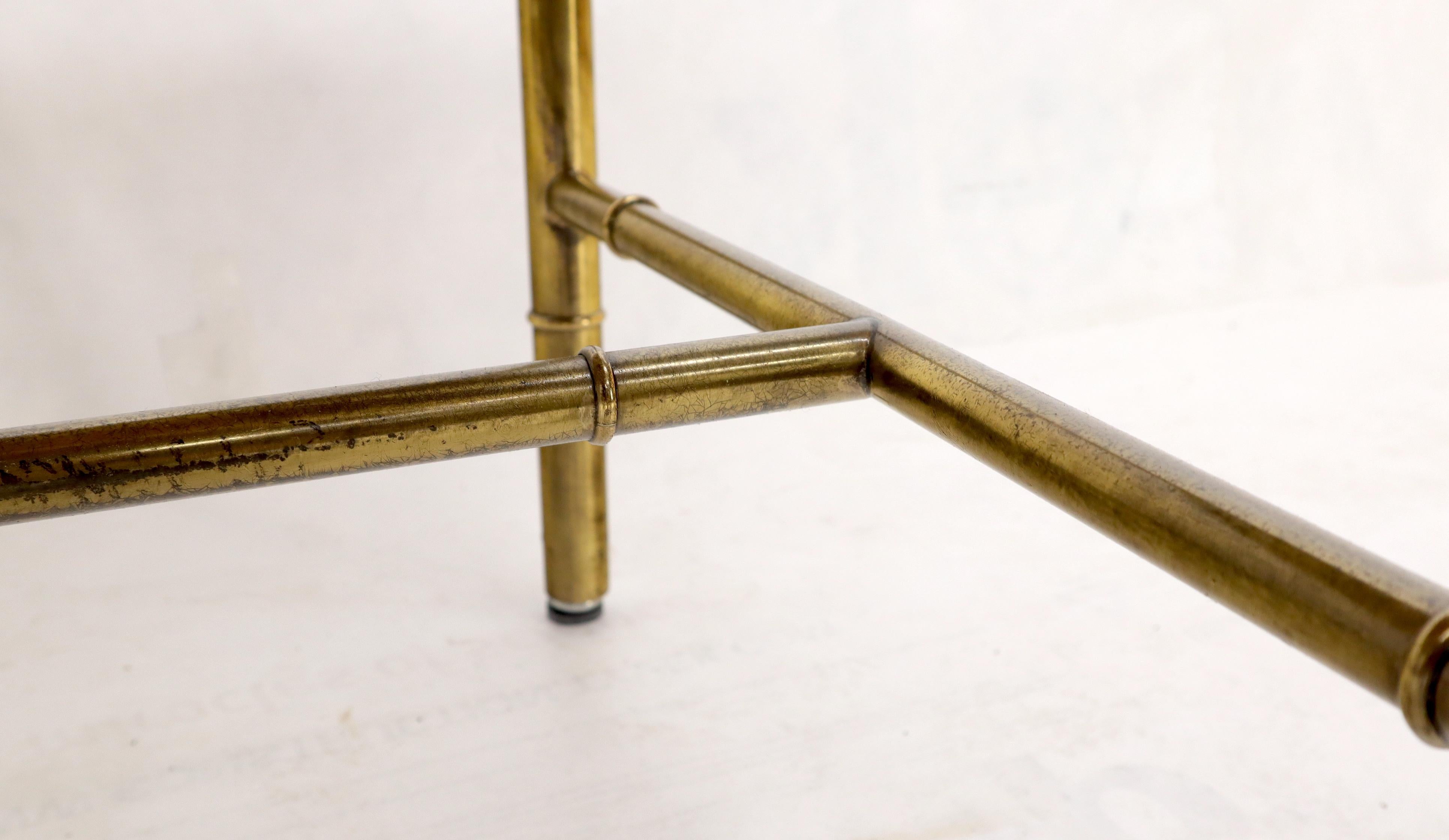 Mastercraft Compact Brass Cylinder Roll Top Desk Writing Table In Good Condition In Rockaway, NJ