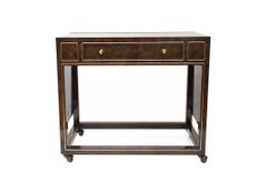Mastercraft Etched Bronze Extending Bar Cart, 1970s