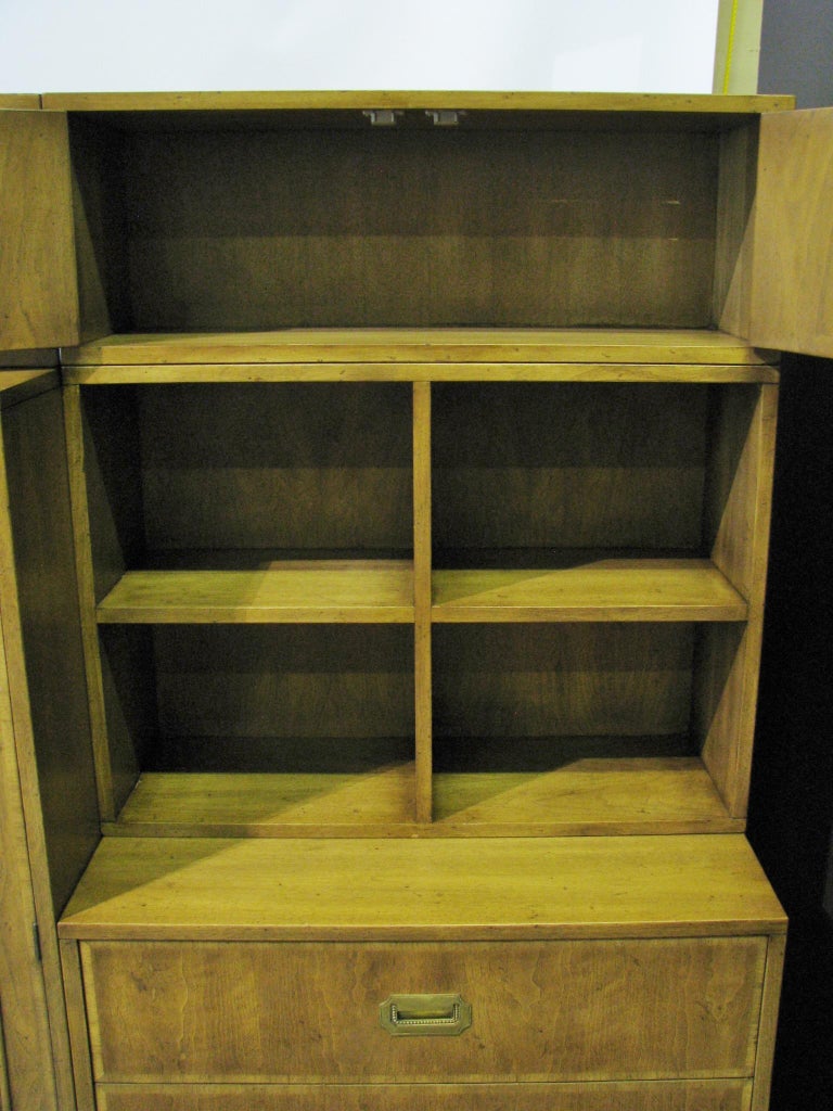 Mastercraft Furniture Vintage Hollywood Regency NinePiece Wall Unit For Sale at 1stDibs