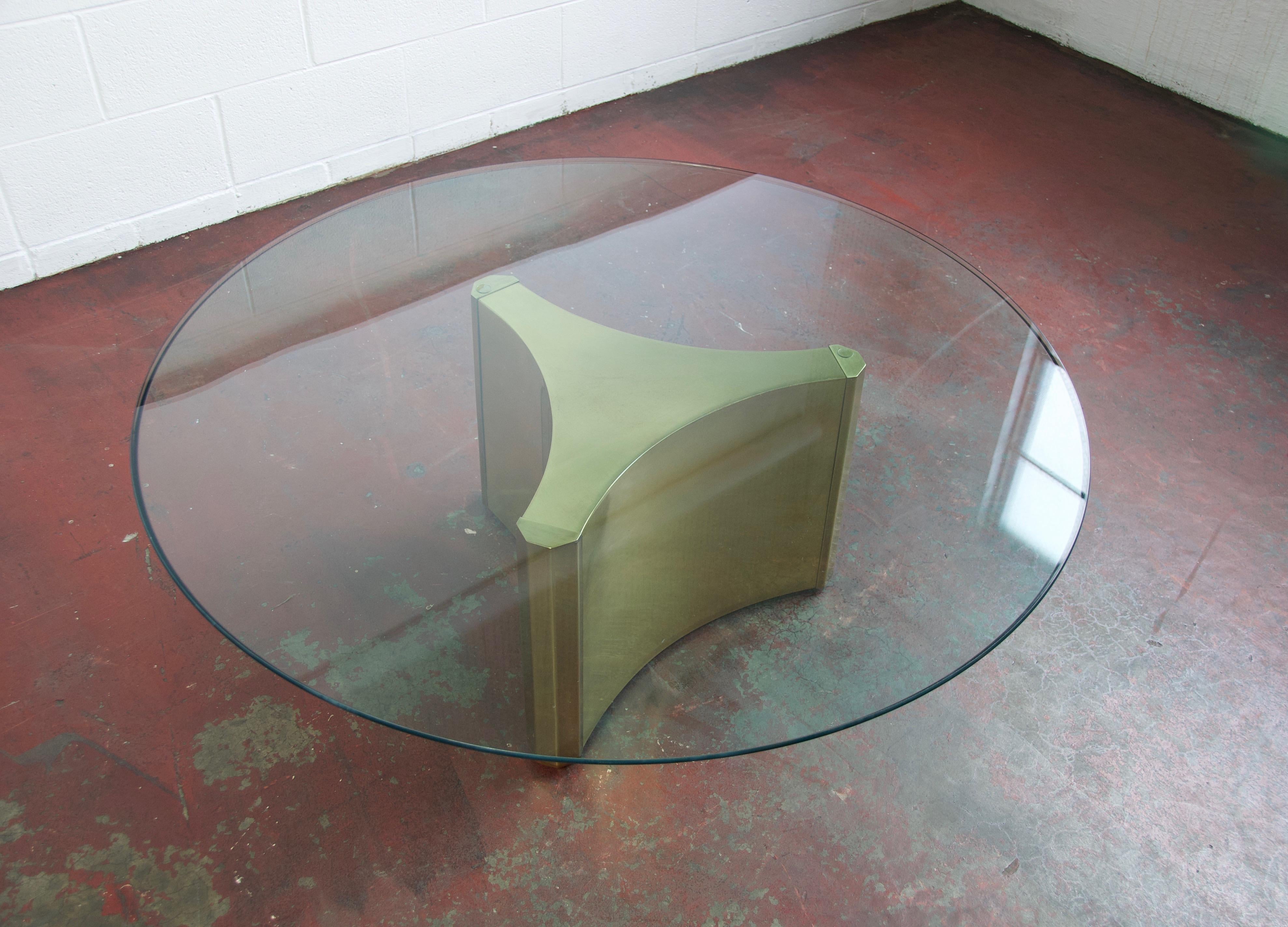 Mastercraft glass top coffee table for the 