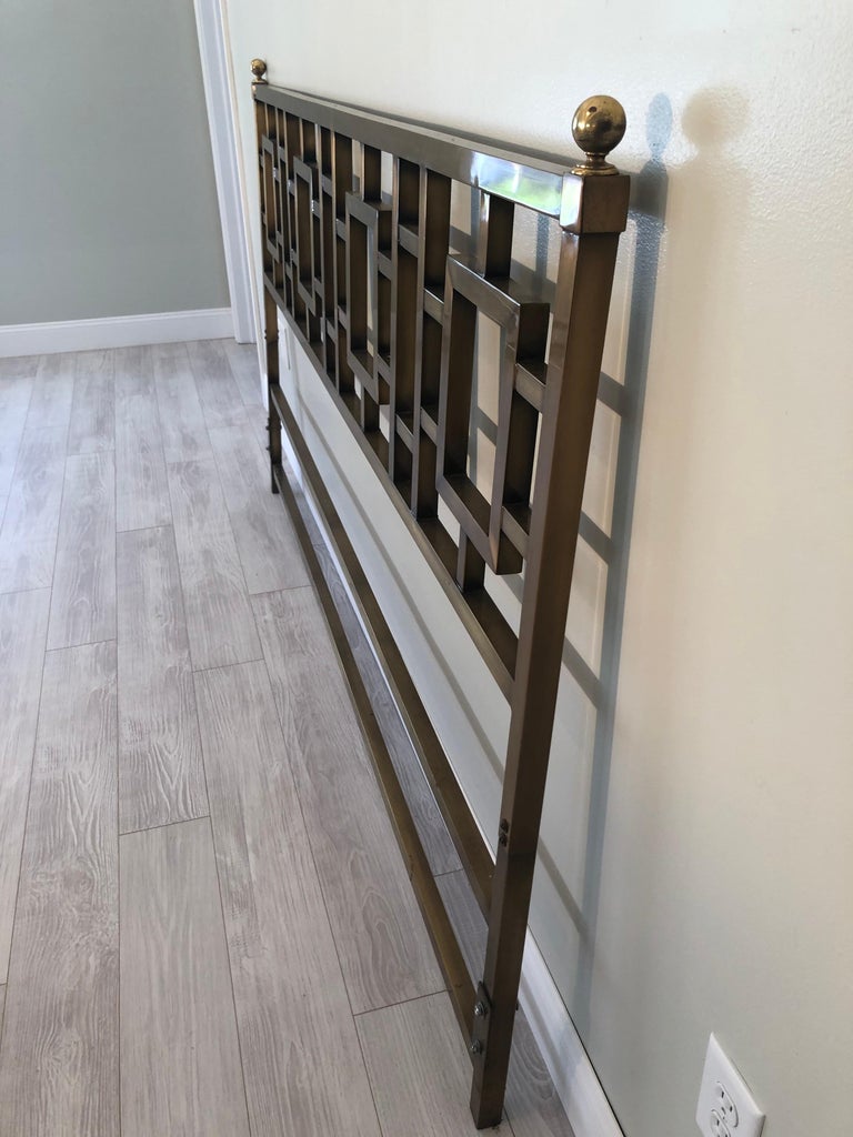 Mastercraft Greek Key Brass King Size Headboard at 1stDibs greek key