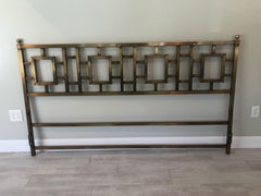 Mastercraft Greek Key Brass King Size Headboard