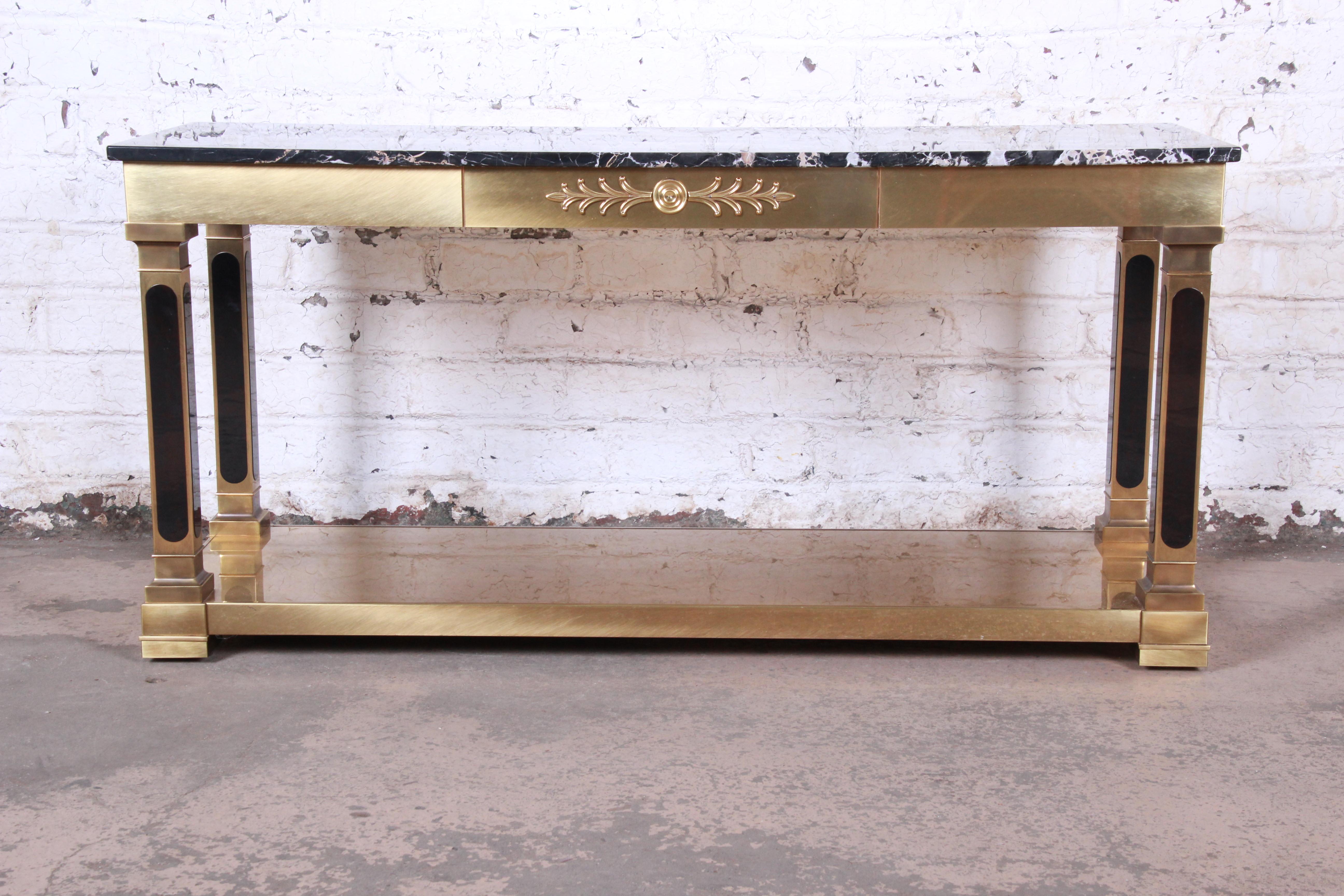 hollywood regency console table