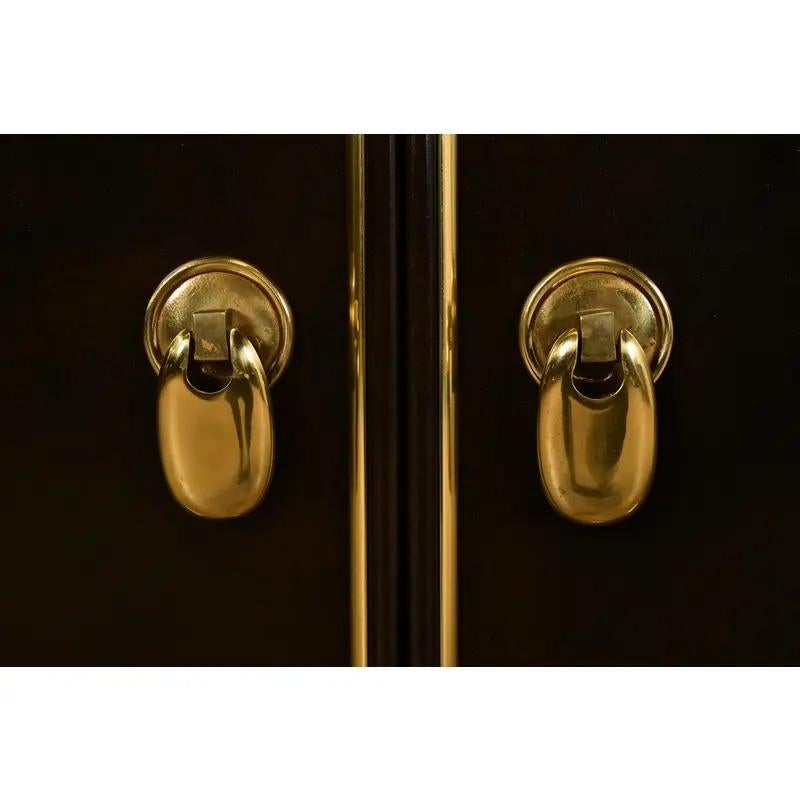 Mastercraft Hollywood Regency Chinoiserie Lacquered Sideboard Credenza, 1970s For Sale 1