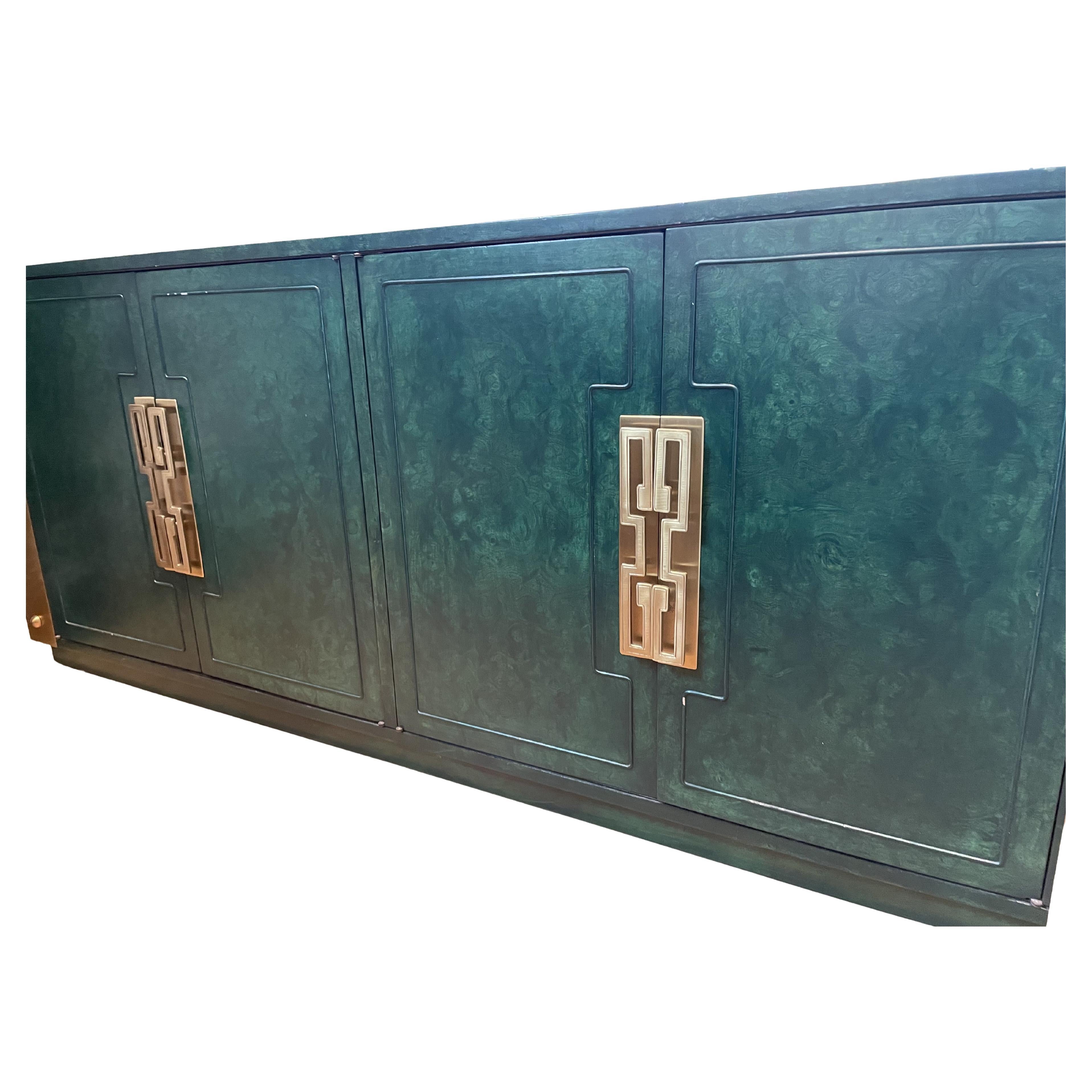 Mastercraft Malachite Green Credenza For Sale