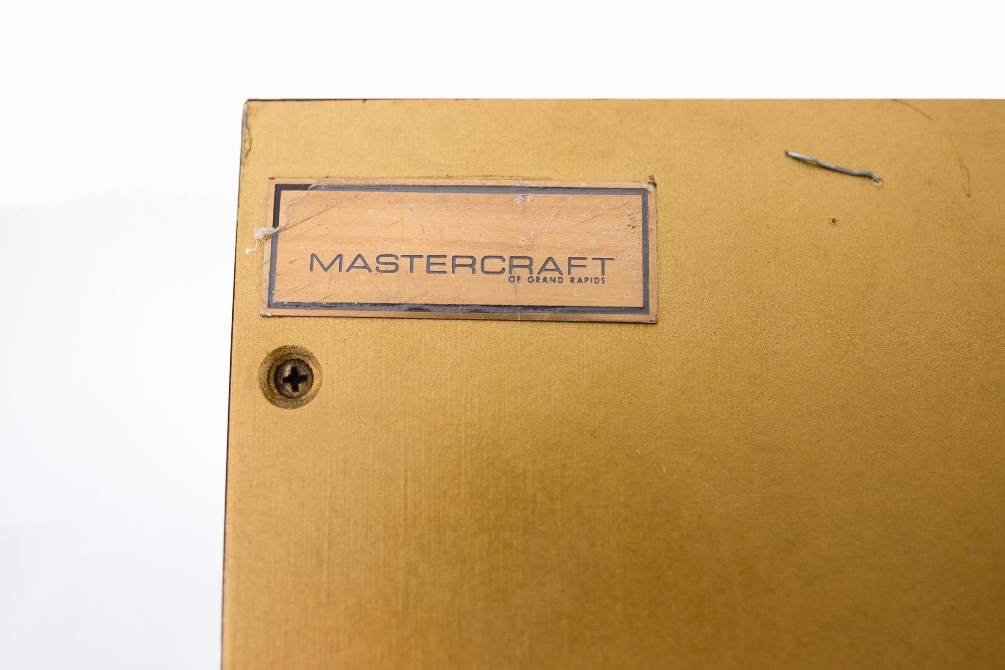 Mastercraft Mid Century Brass Display Cabinet, Set of 3 12