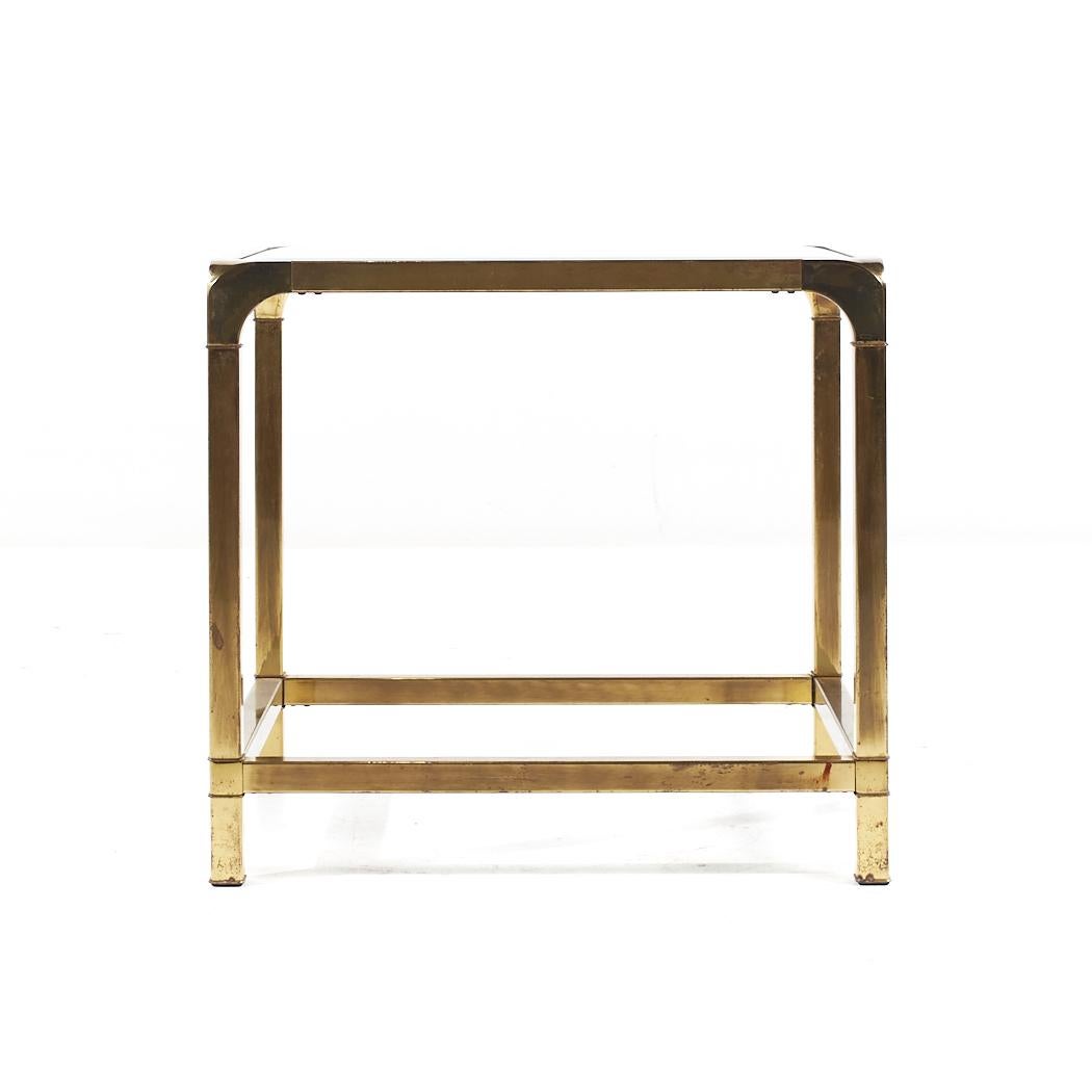 Mastercraft Mid Century Brass Side End Table In Good Condition For Sale In Countryside, IL