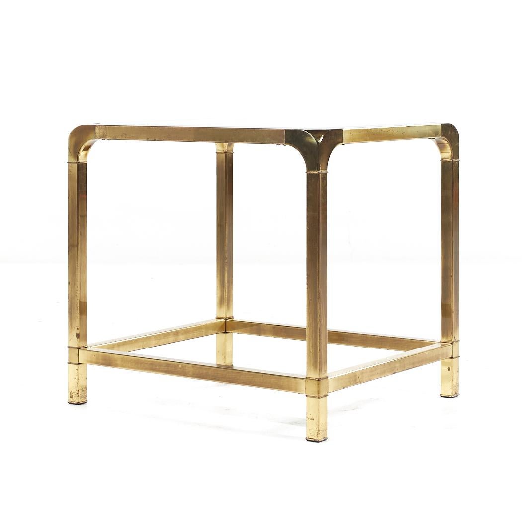 Mastercraft Mid Century Brass Side End Table For Sale 2
