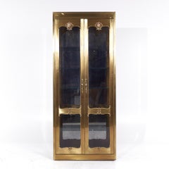 Mastercraft Mid Century Brass Vitrines Cabinet