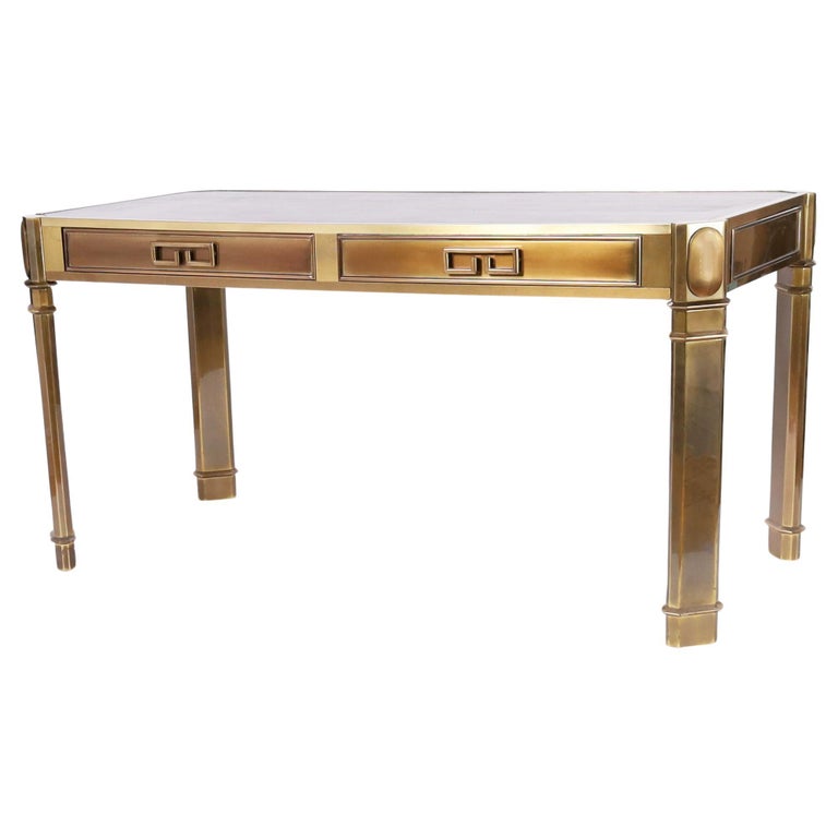 Mastercraft Bronze Writing Desk, ca. 1970, offered by FS Henemader Antiques Inc.