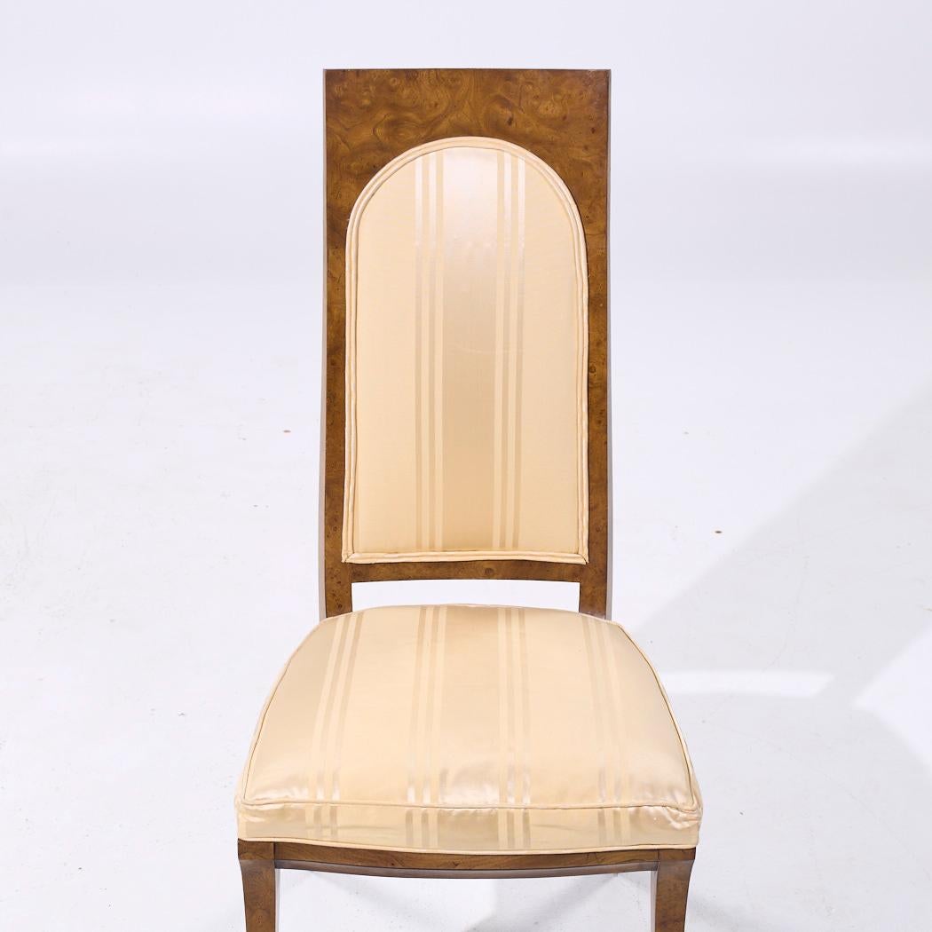 Mastercraft Mid Century Burlwood Esszimmerstühle - Satz von 4 im Angebot 3