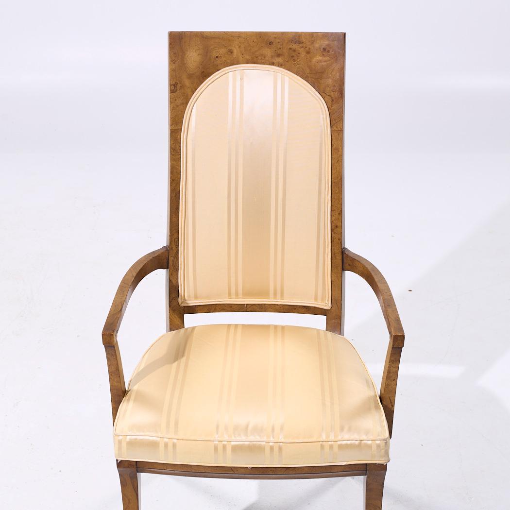 Mastercraft Mid Century Burlwood Esszimmerstühle - Satz von 4 im Angebot 10