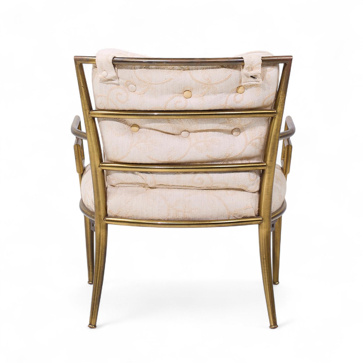 Mastercraft Mid Century Greek Key Lounge Chairs - Pair For Sale 2