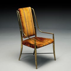 Mastercraft, Sedia da scrivania di metà secolo, Ottone, Fabrice, anni '50